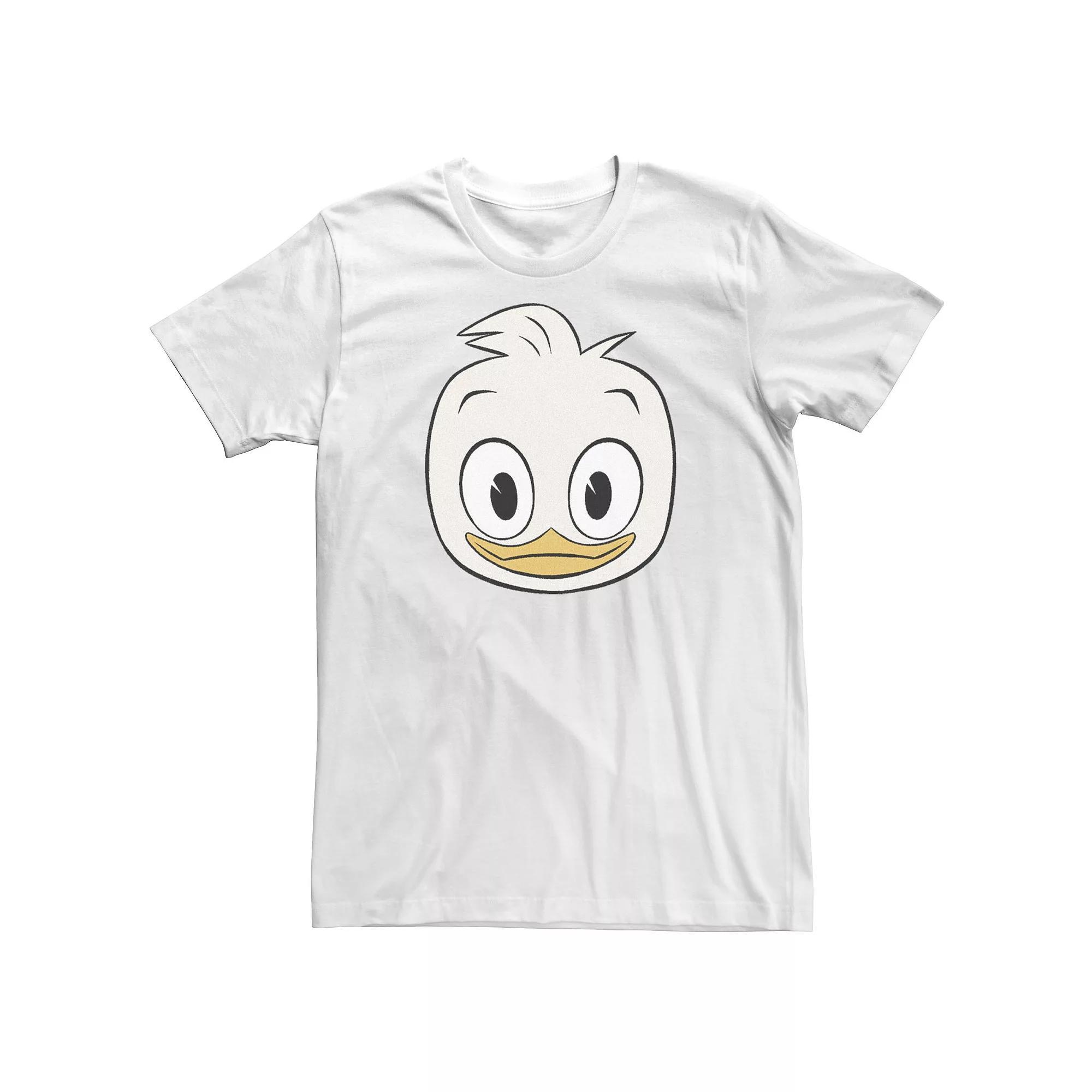 Big & Tall Disney DuckTales Dewey Big Face Tee, Men's, Size: 3XL Tall, White Product Image