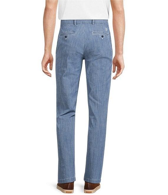 Cremieux Blue Label Madison Classic Fit Flat Front Chambray Pants Product Image