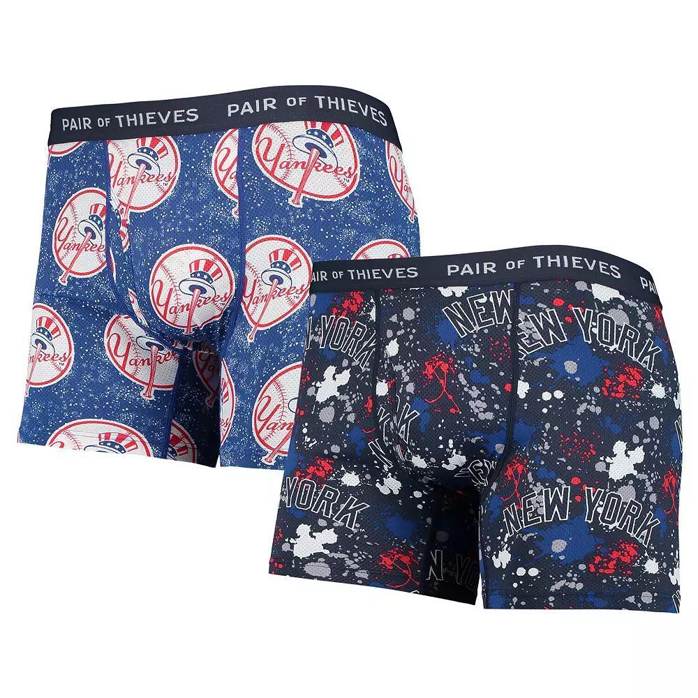 Mens Pair of Thieves /Blue New York Yankees Super Fit 2-Pack Boxer Briefs Set Product Image