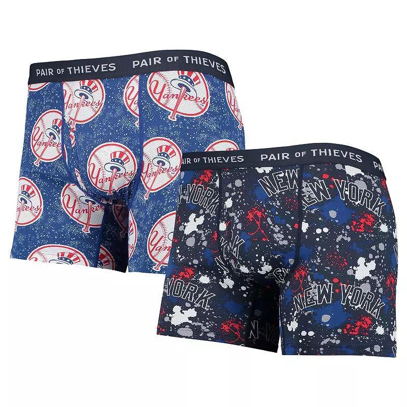 Mens Pair of Thieves /Blue New York Yankees Super Fit 2-Pack Boxer Briefs Set Product Image