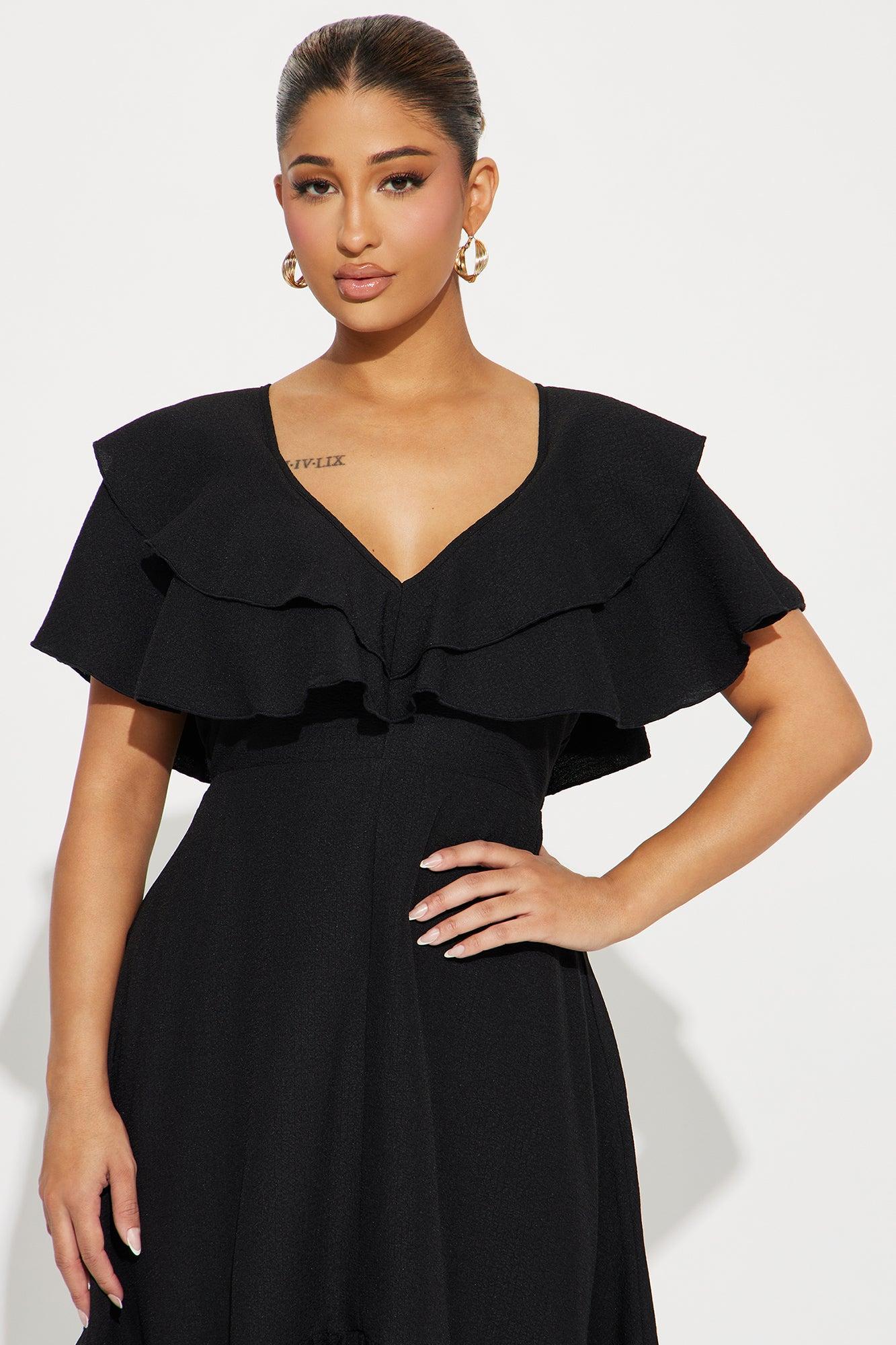 Addison Airflow Midi Dress - Black Product Image