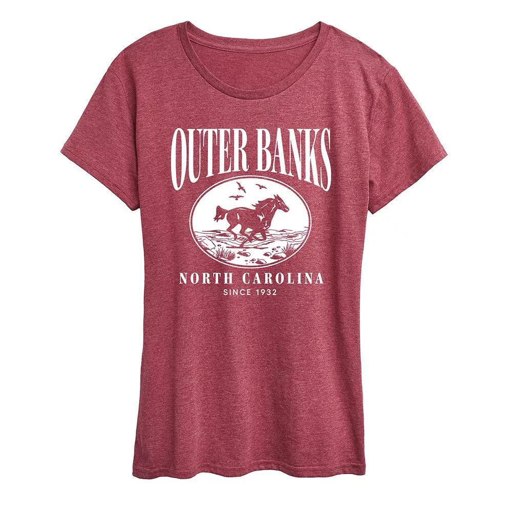 Womens Outer Banks Running Horse Graphic Tee Product Image