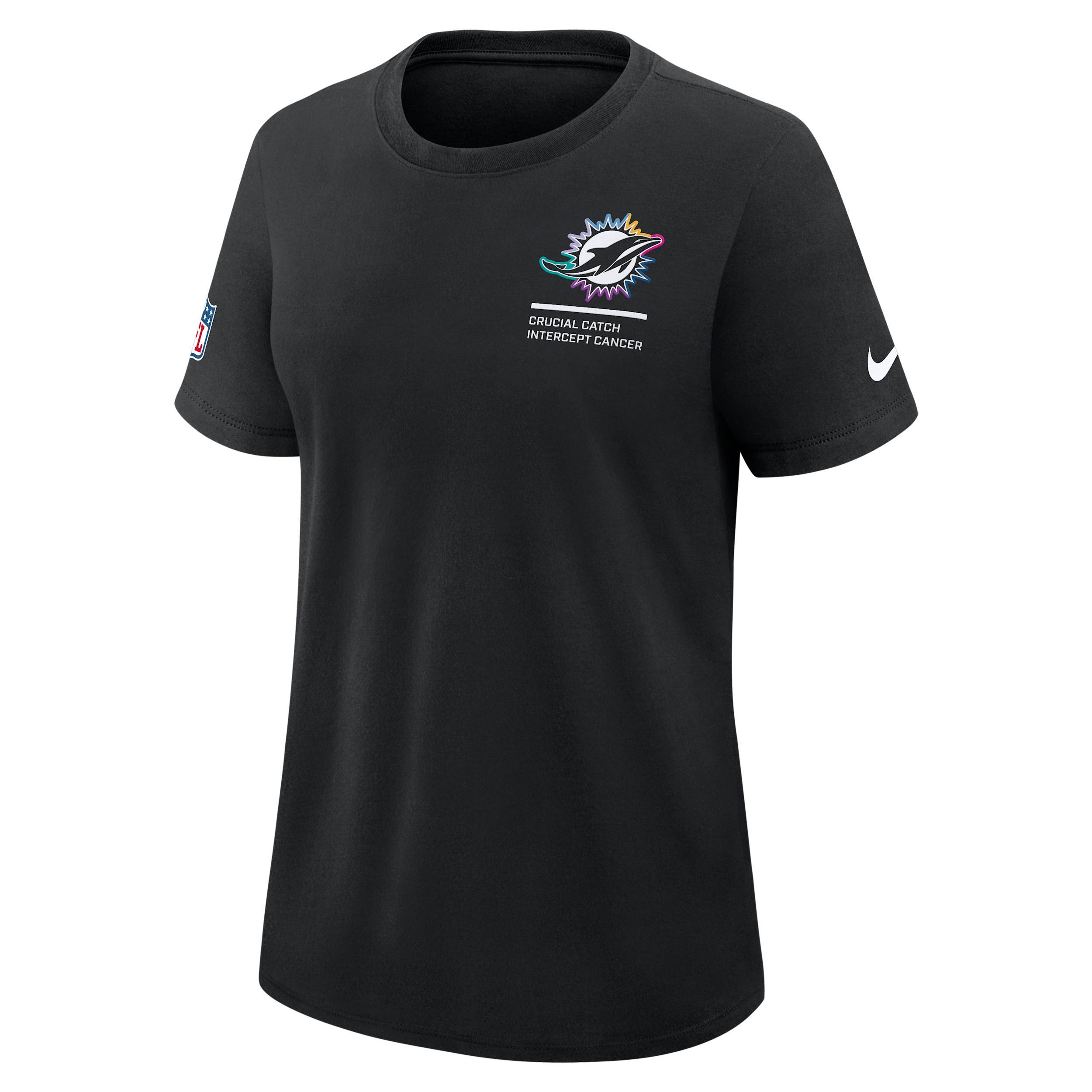 Miami Dolphins Crucial Catch Nike Women's Dri-FIT NFL T-Shirt Product Image