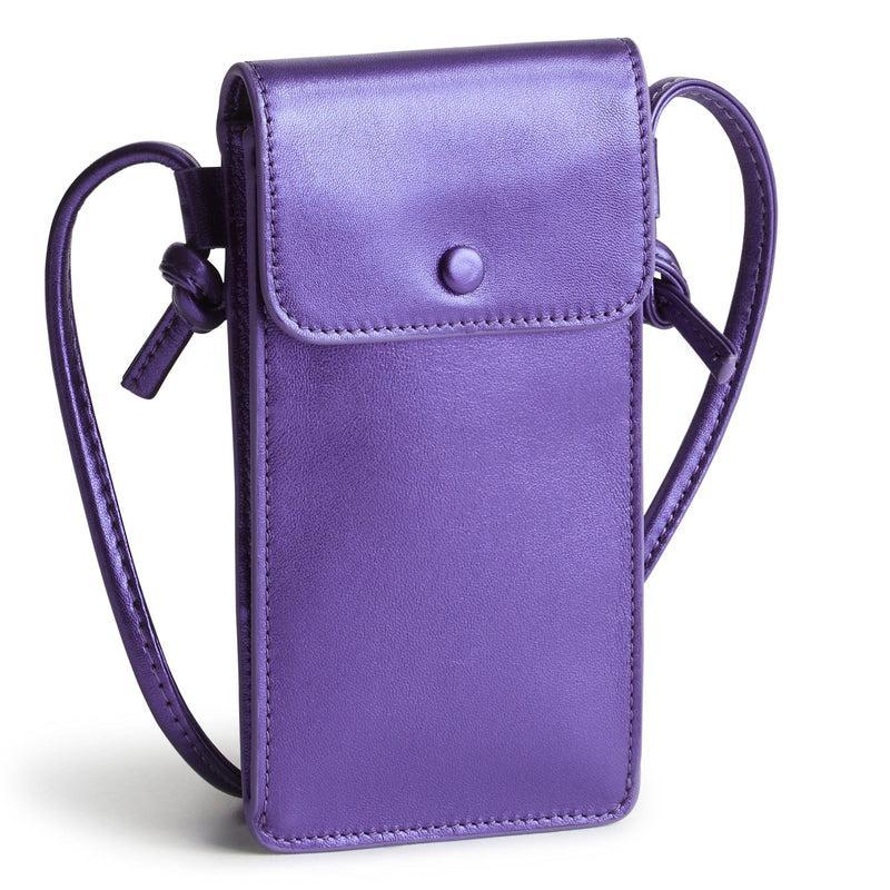 Vera Bradley Phone Case Crossbody Bags Women in Purple Metallic Product Image