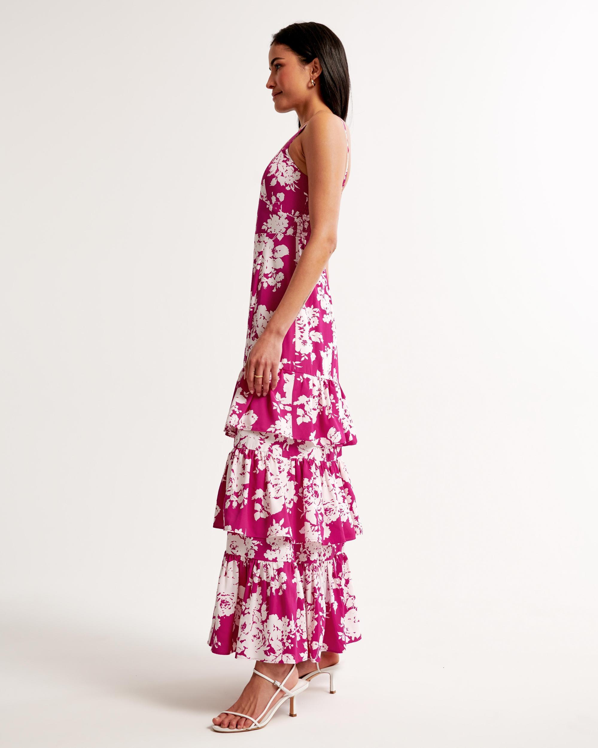 Drama Ruffle Tiered Maxi Dress Product Image