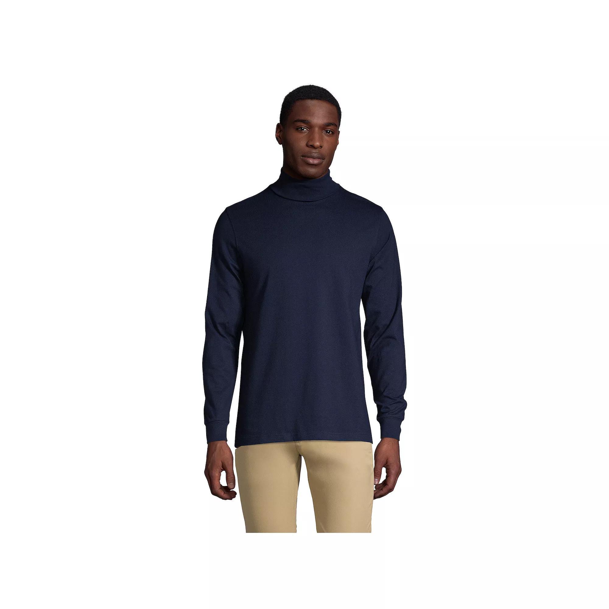 Big & Tall Lands End Super-T Classic-Fit Turtleneck, Mens Product Image