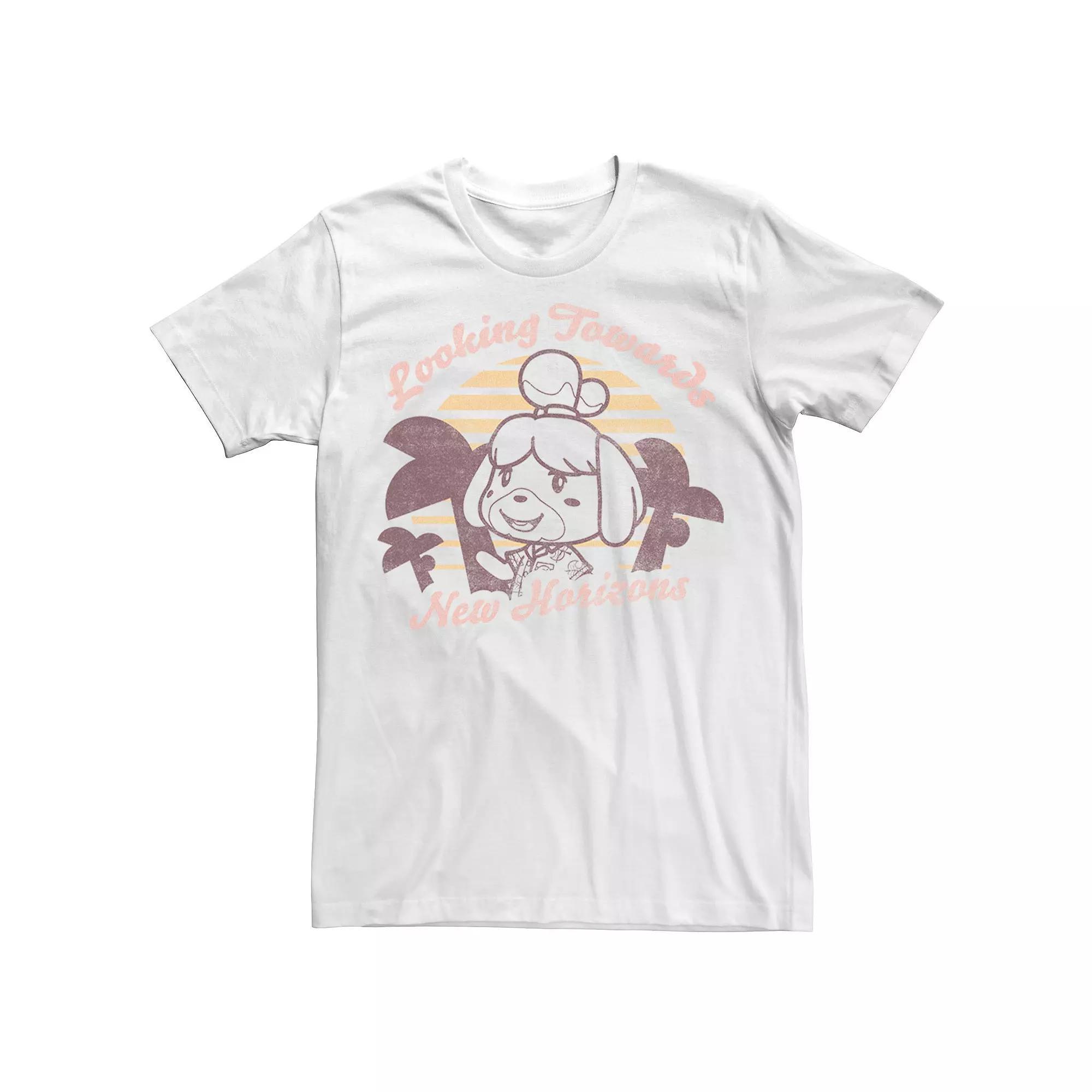 Men's Animal Crossing: New Horizons Isabelle Sunset Tee, Size: XL, White Product Image