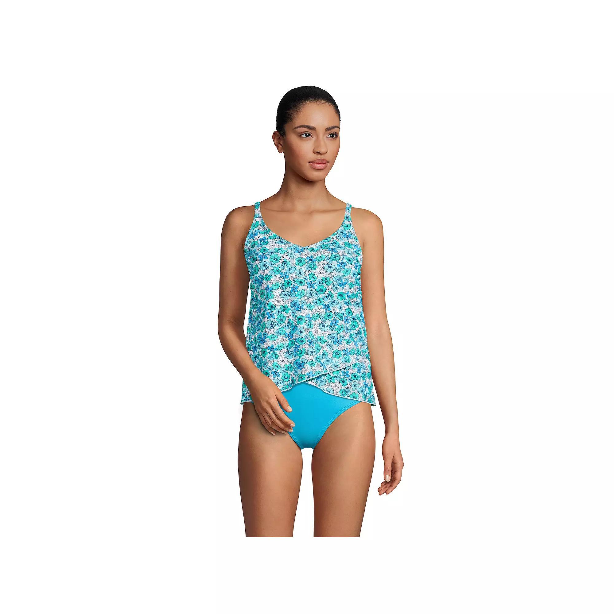 Womens Lands End DDD-Cup Chlorine Resistant Tulip Hem Tankini Swim Top Product Image