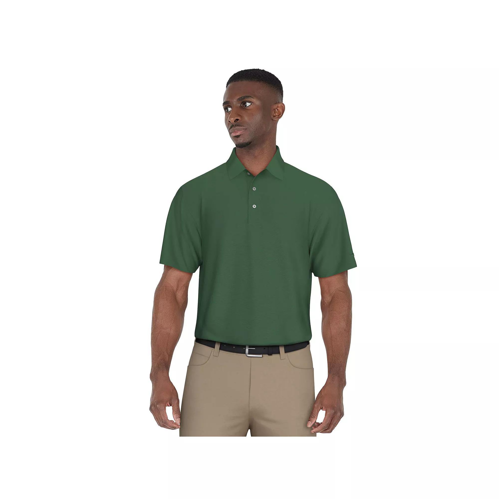 Men's Grand Slam Classic-Fit Solid Golf Polo, Size: Large, Deep Green Product Image