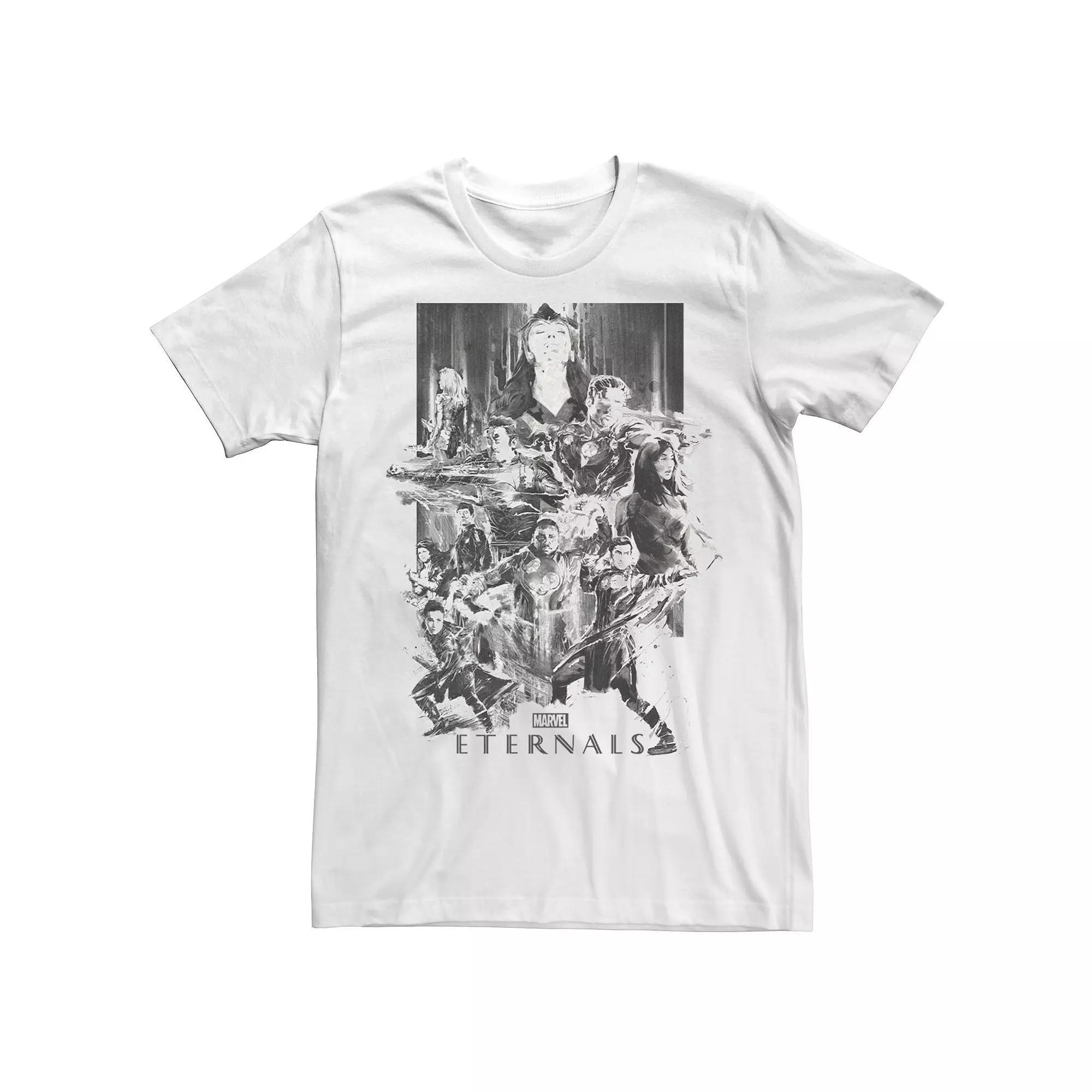 Mens Marvel Eternals Black And Group Poster Tee, Boys Product Image