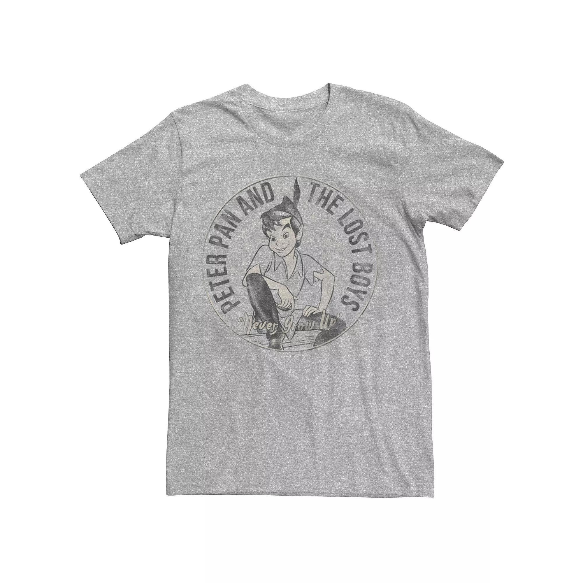 Men's Disney Princesses Stacked Names Tee, Size: Medium, Athletic Grey Product Image
