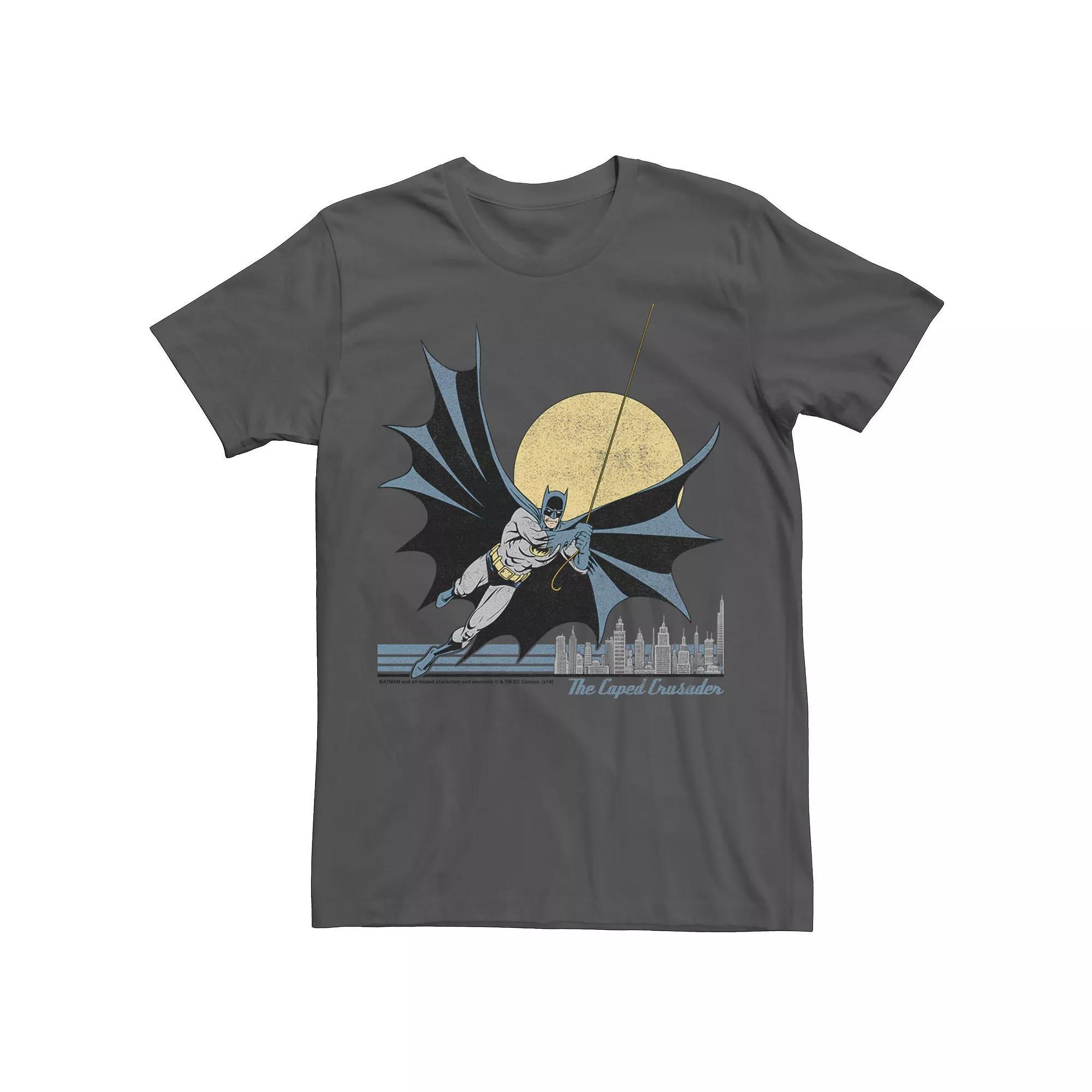 Men's Batman Caped Crusader Tee, Size: XXL, Grey Product Image