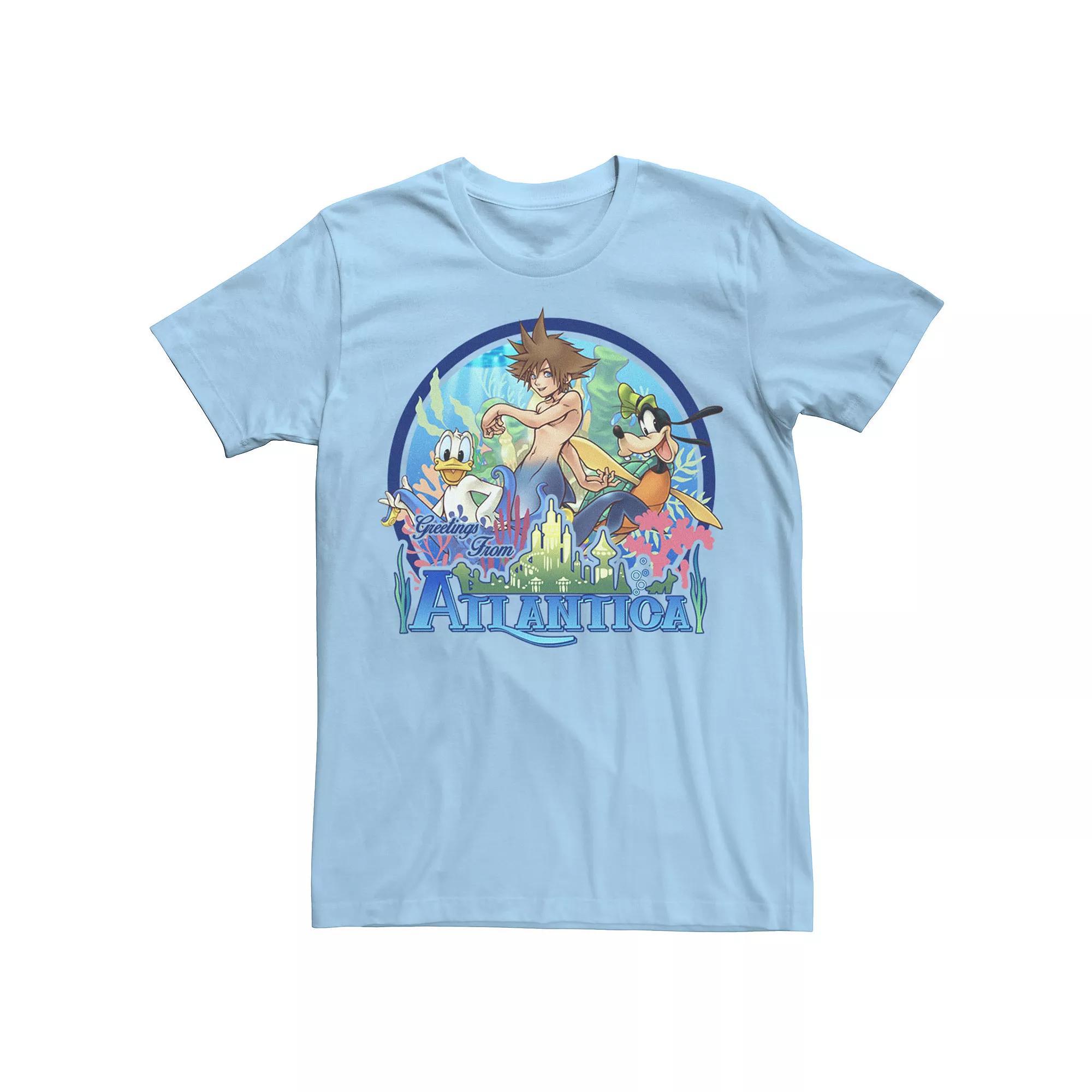 Men's Kingdom Hearts Atlantica World Tee, Size: XXL, Light Blue Product Image