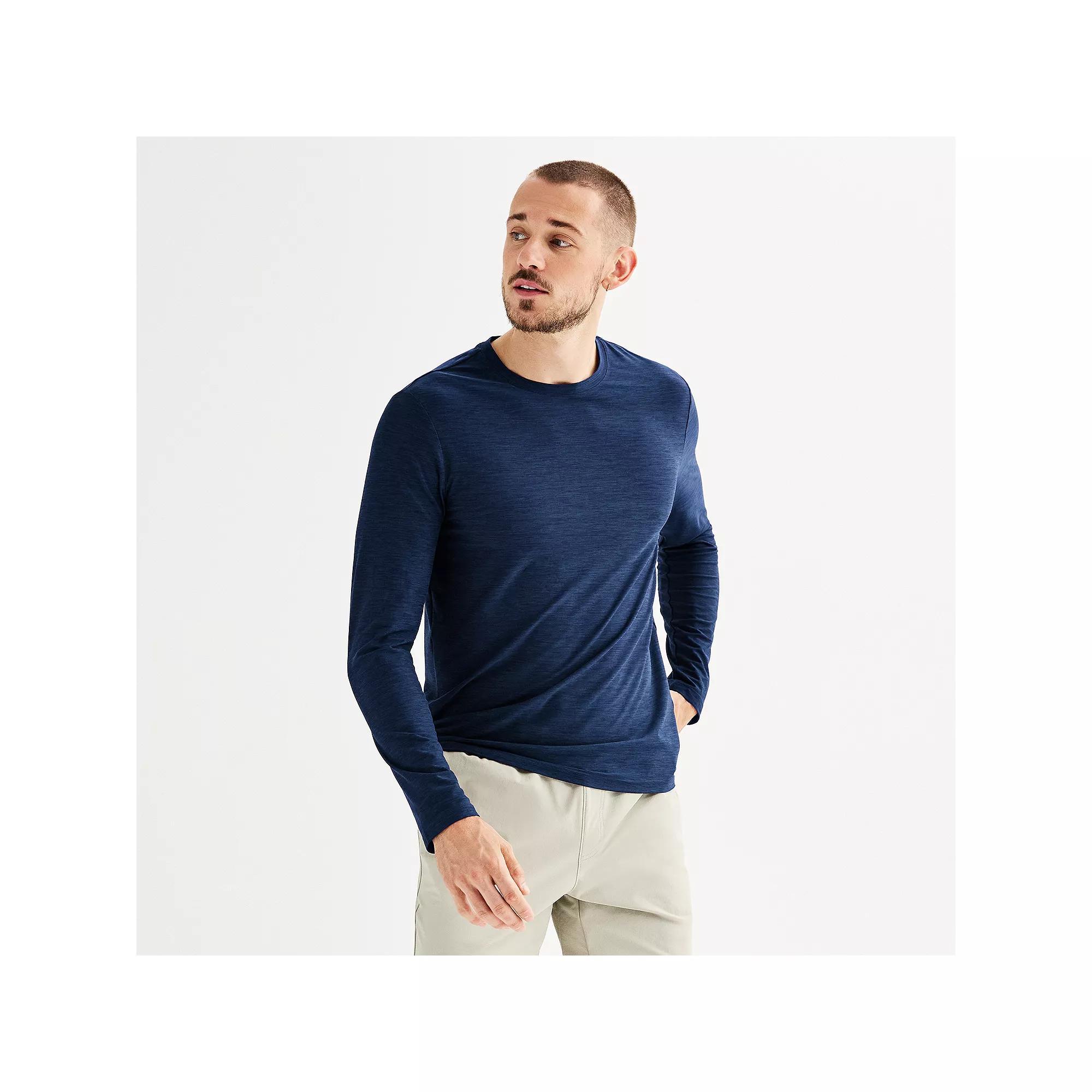 Men's FLX Luxury Soft Wander Long Sleeve Tee, Size: XXL, Beige Product Image
