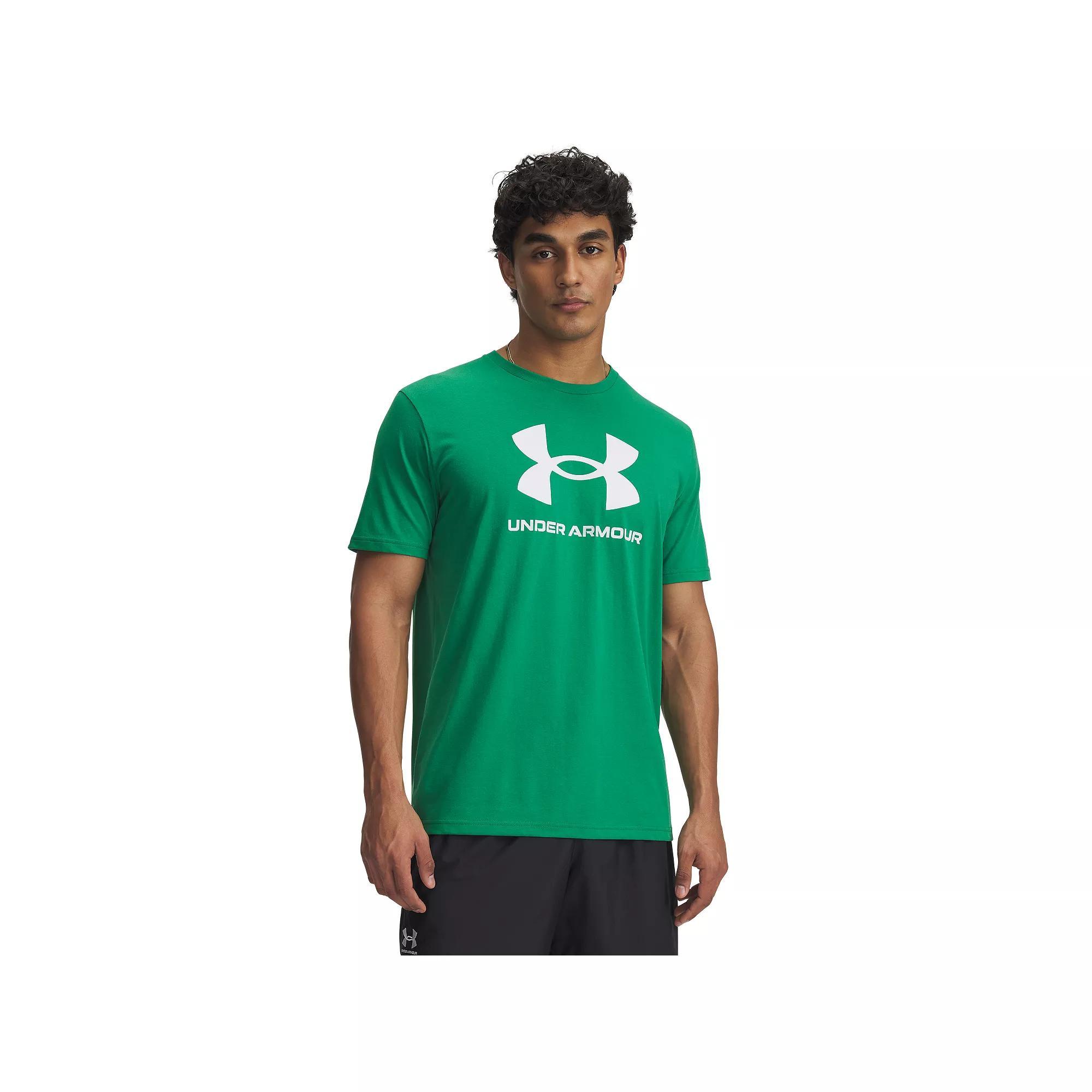 Men's Under Armour Logo Short Sleeve Graphic Tee, Size: XXL, Kelly Green Product Image