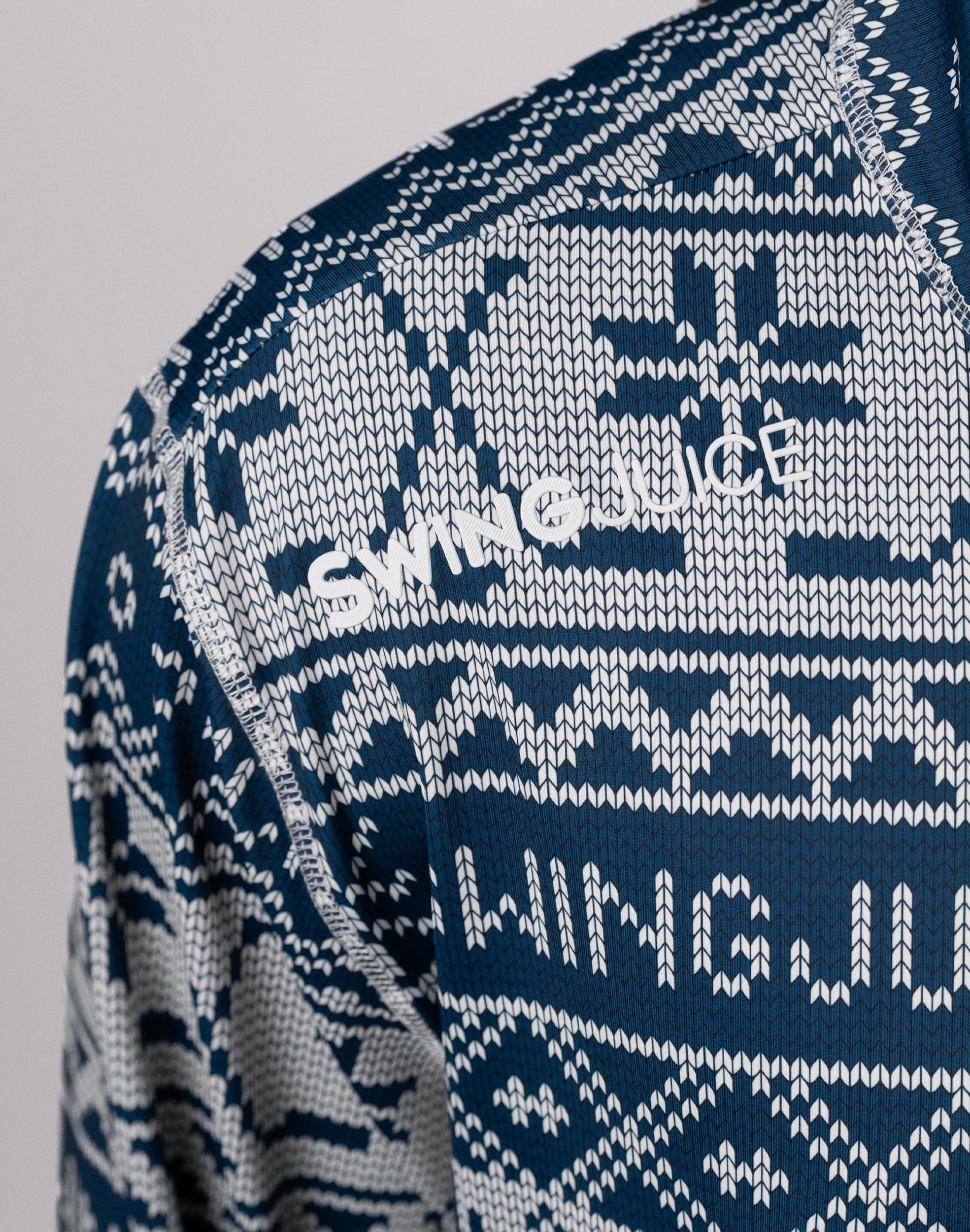 SwingJuice Hockey Puck Yeah Fairisle Men's Quarter Zip Product Image