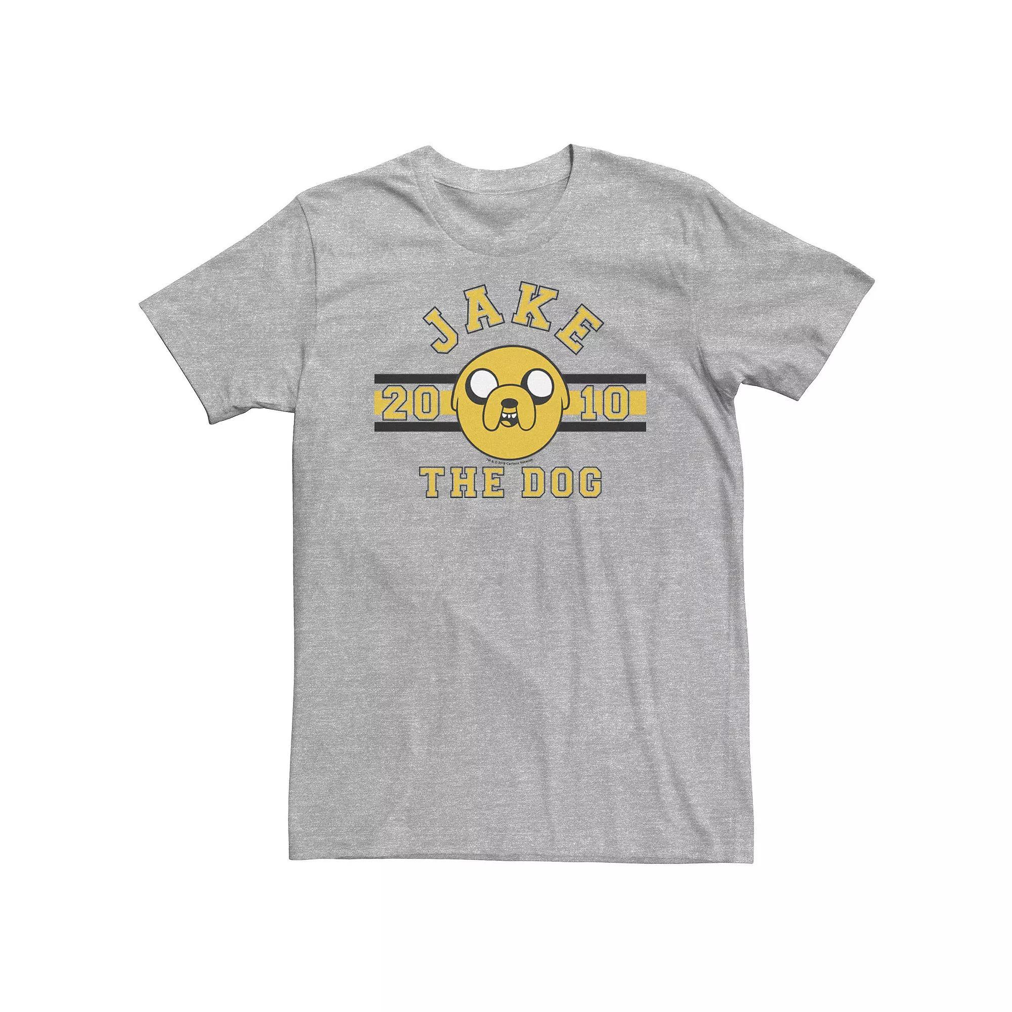 Big & Tall Adventure time Jake The Dog 2010 Head Shot Tee, Men's, Size: 4XL Tall, Athletic Grey Product Image