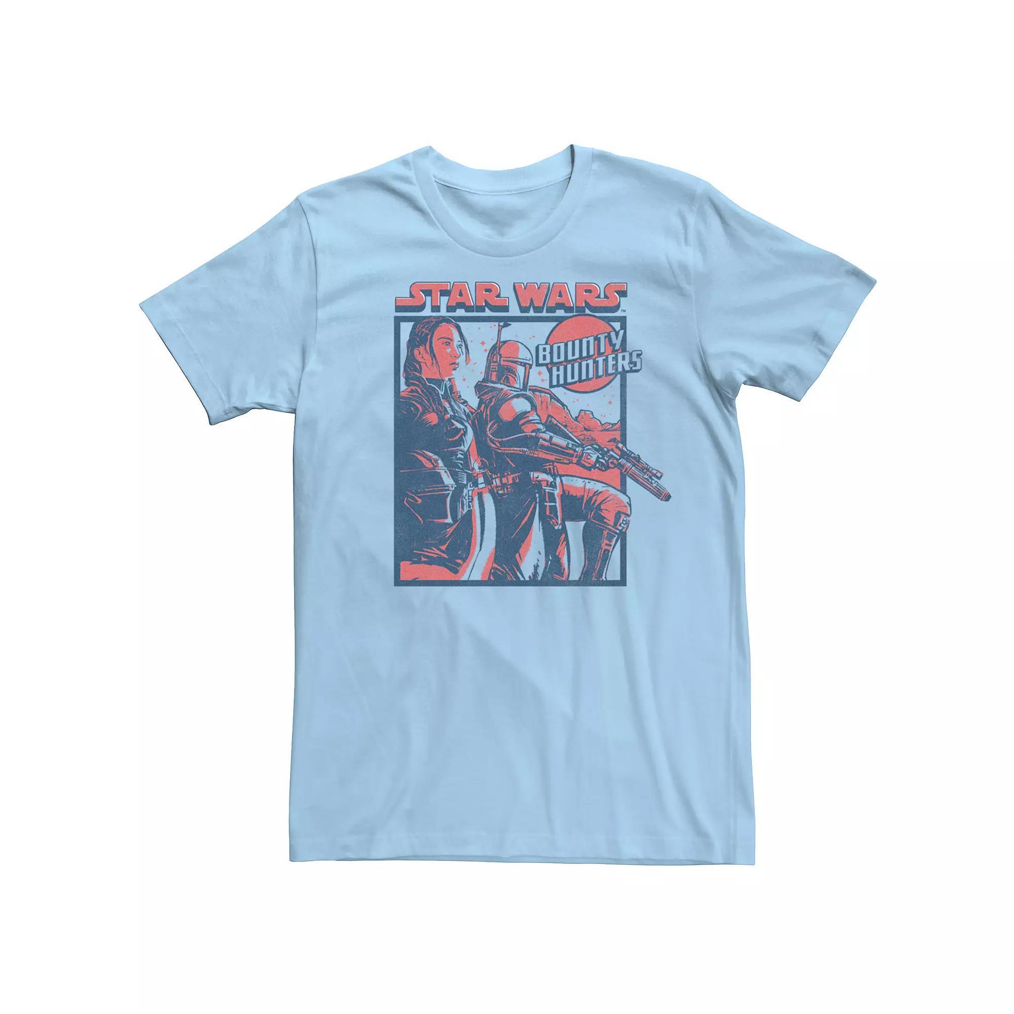 Men's Star Wars Boba Fett Bounty Hunters Team Shot Tee, Size: XXL, Light Blue Product Image
