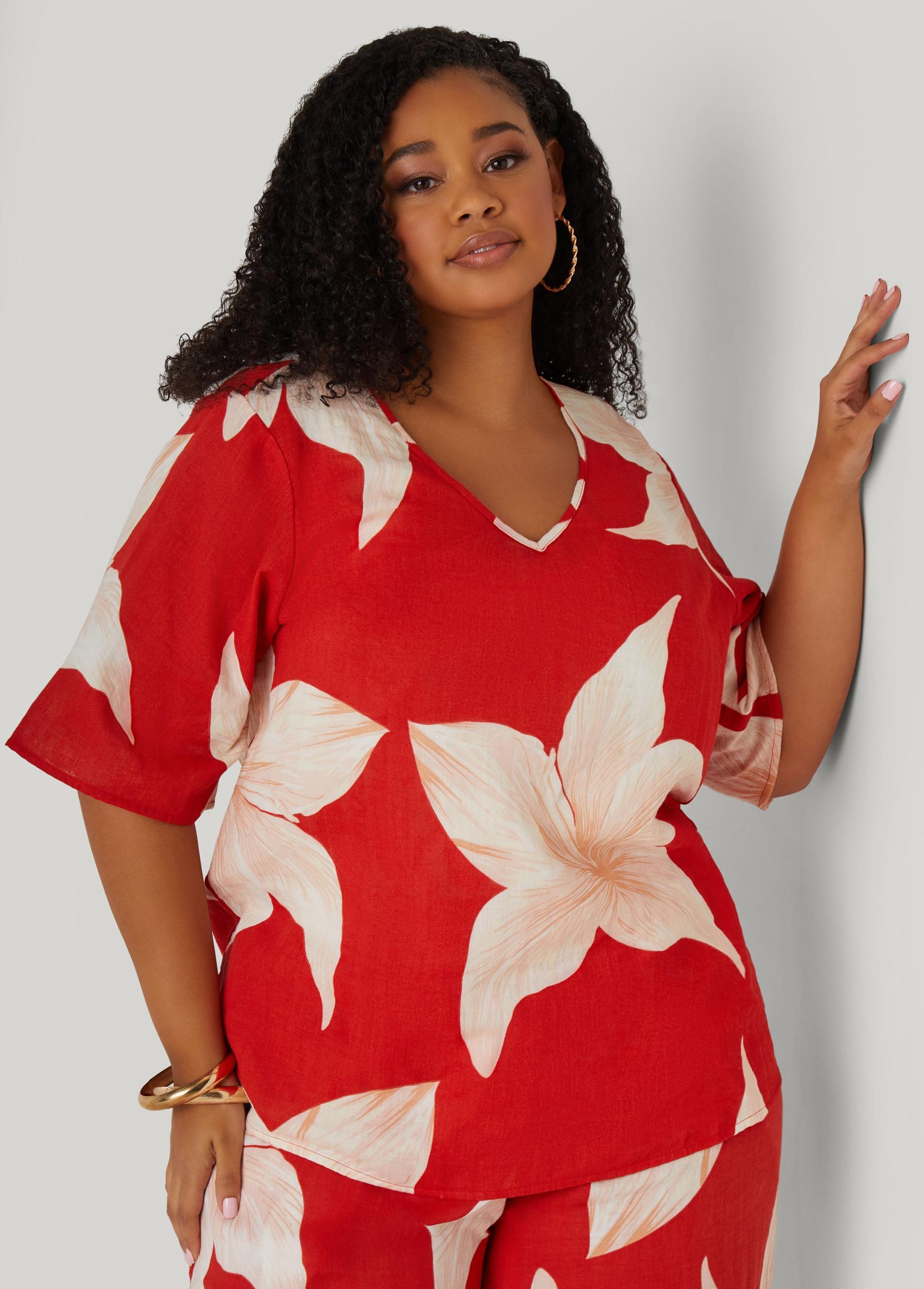 Floral Print Cotton Gauze Top Product Image