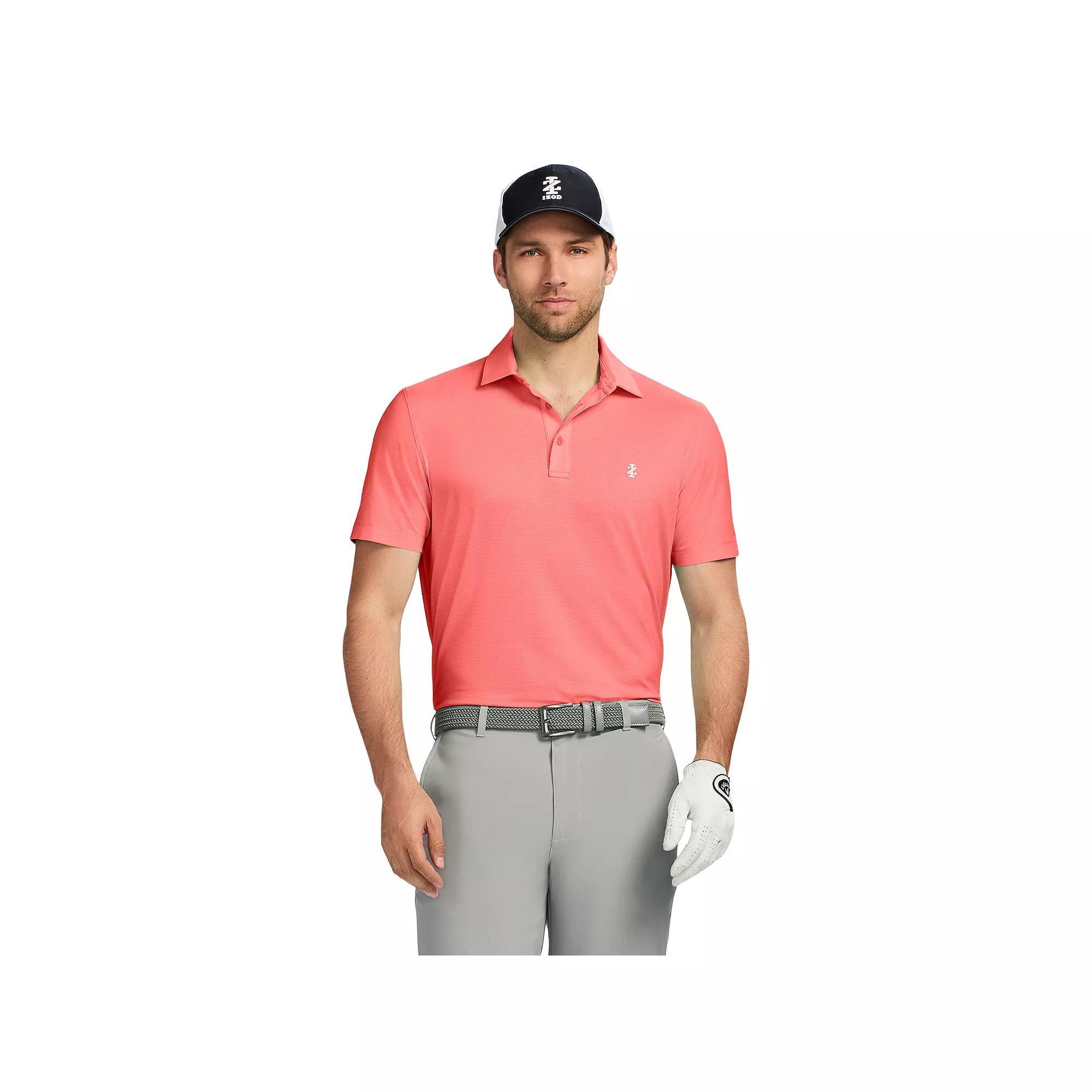 Men's IZOD Swingflex Elite Golf Short Sleeve Polo Shirt, Size: Medium, Dubarry Product Image