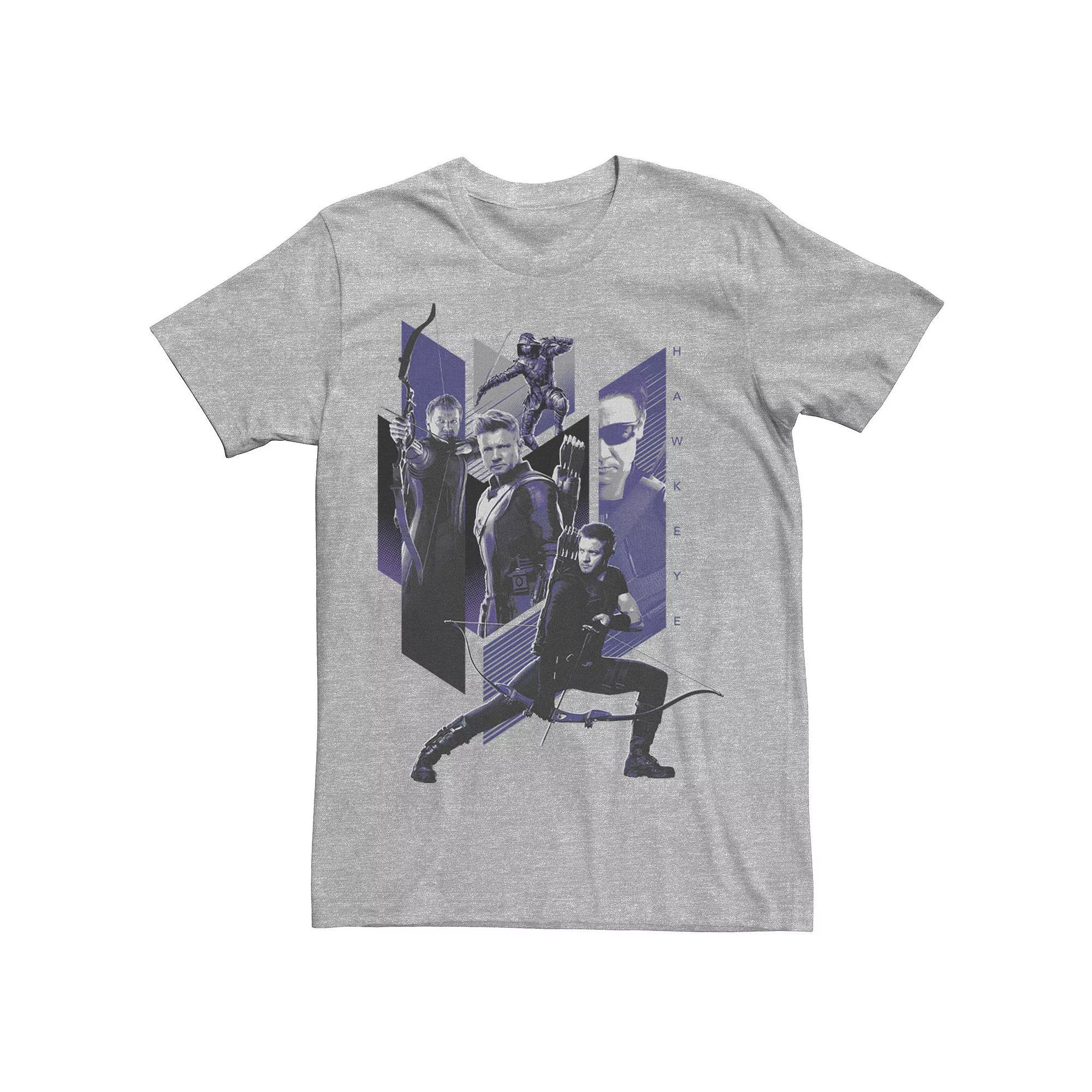Men's Marvel Avengers: Endgame Hawkeye Mashup Graphic Tee, Size: 3XL, Athletic Grey Product Image