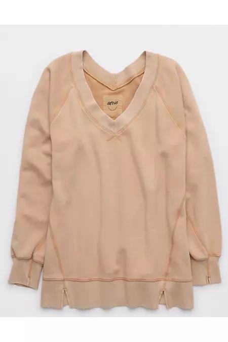 Aerie Downtime V-Neck Sweatshirt Women's Product Image