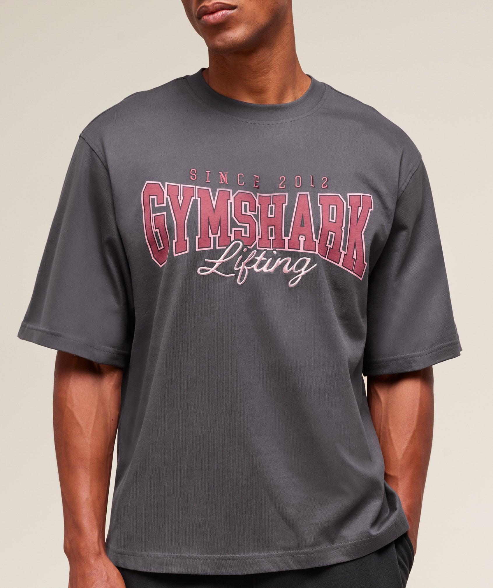 Gymshark Lifting Essentials T-Shirt - Onyx Grey Male Product Image