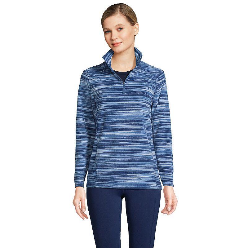 Petite Lands' End 1/4-Zip Fleece Pullover, Women's, Size: XS Petite, Deep  Blue Product Image