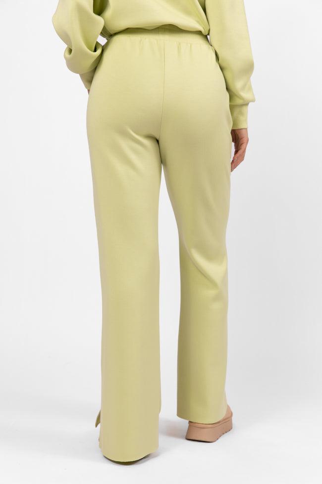 Only One Lime Wide Leg Pull On Pants FINAL SALE Product Image