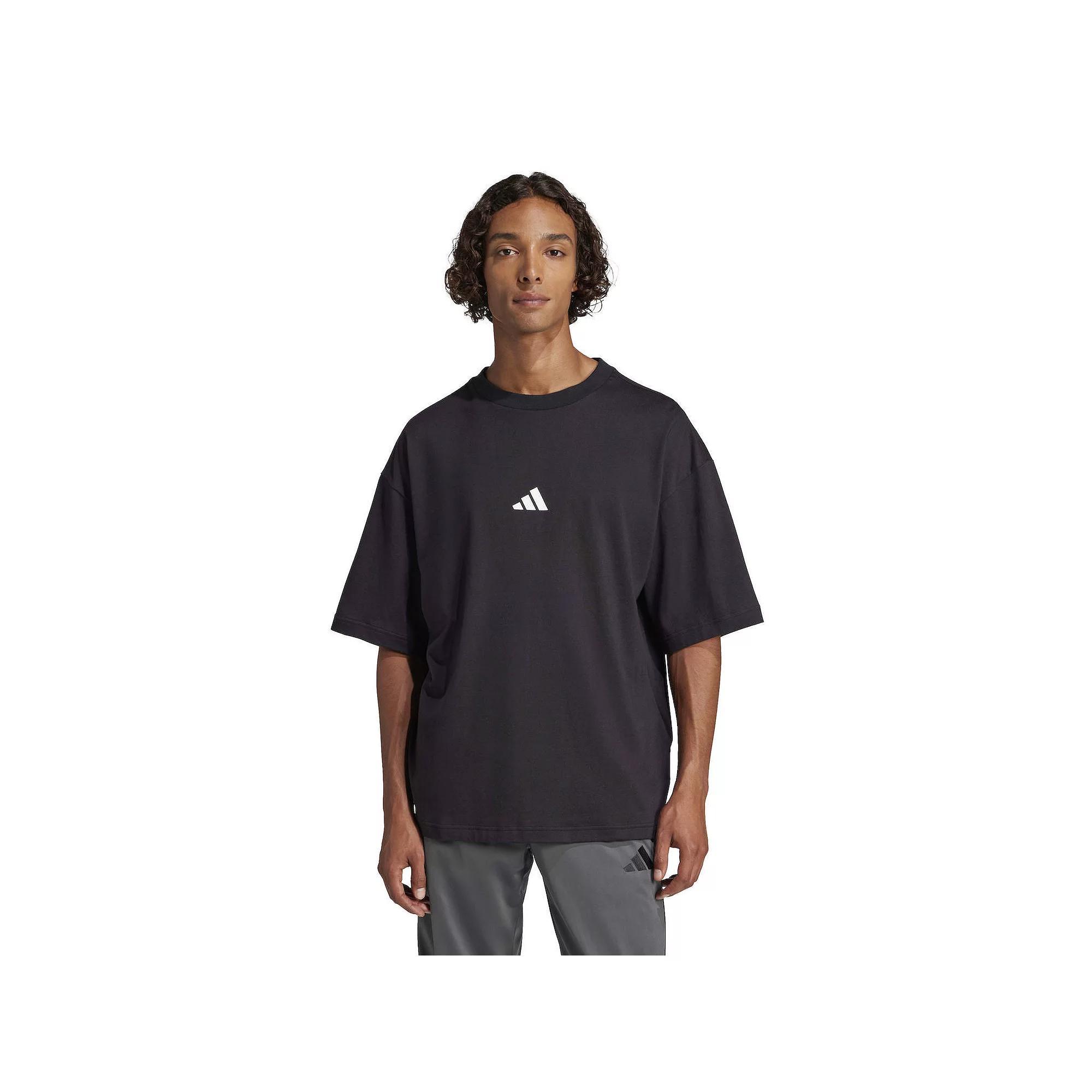 Men's adidas Future Icons Small Logo Sportswear T-Shirt, Size: XL, Black Product Image