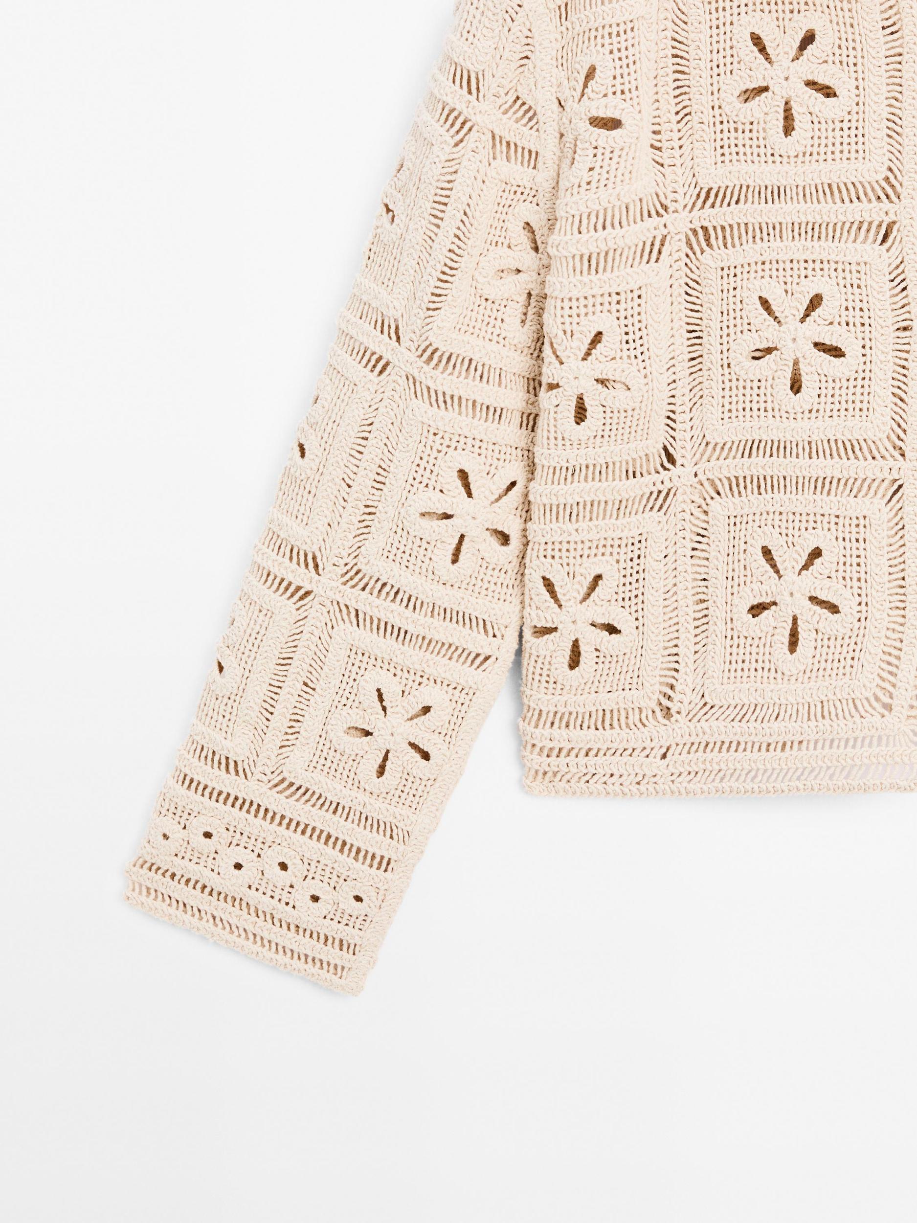 Embellished crochet cardigan Product Image