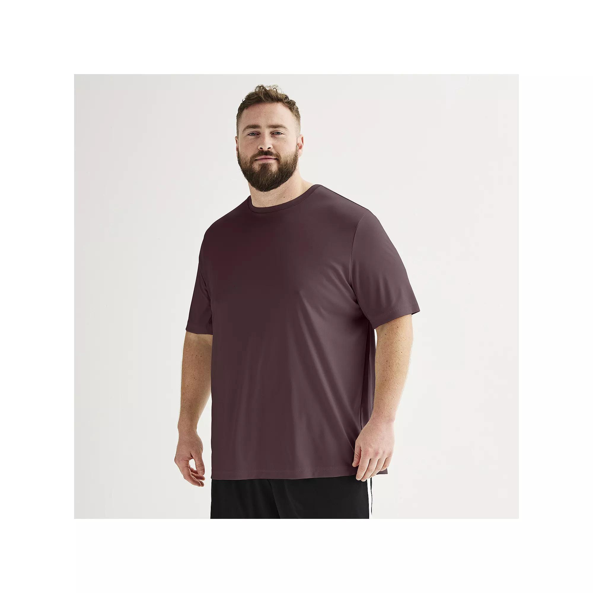 Big & Tall Tek Gear® Dry Tek Tee, Men's, Size: XL Tall, Hawk Gray Product Image