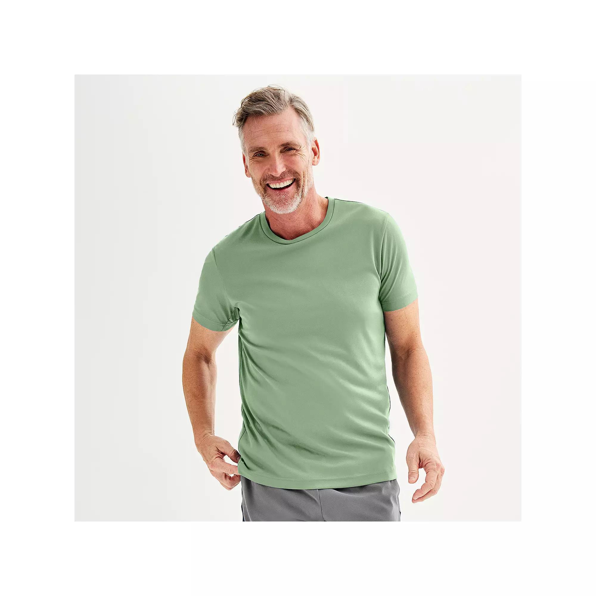 Men's Tek Gear® Dry Tek Tee, Size: Large, Hawk Grey Product Image