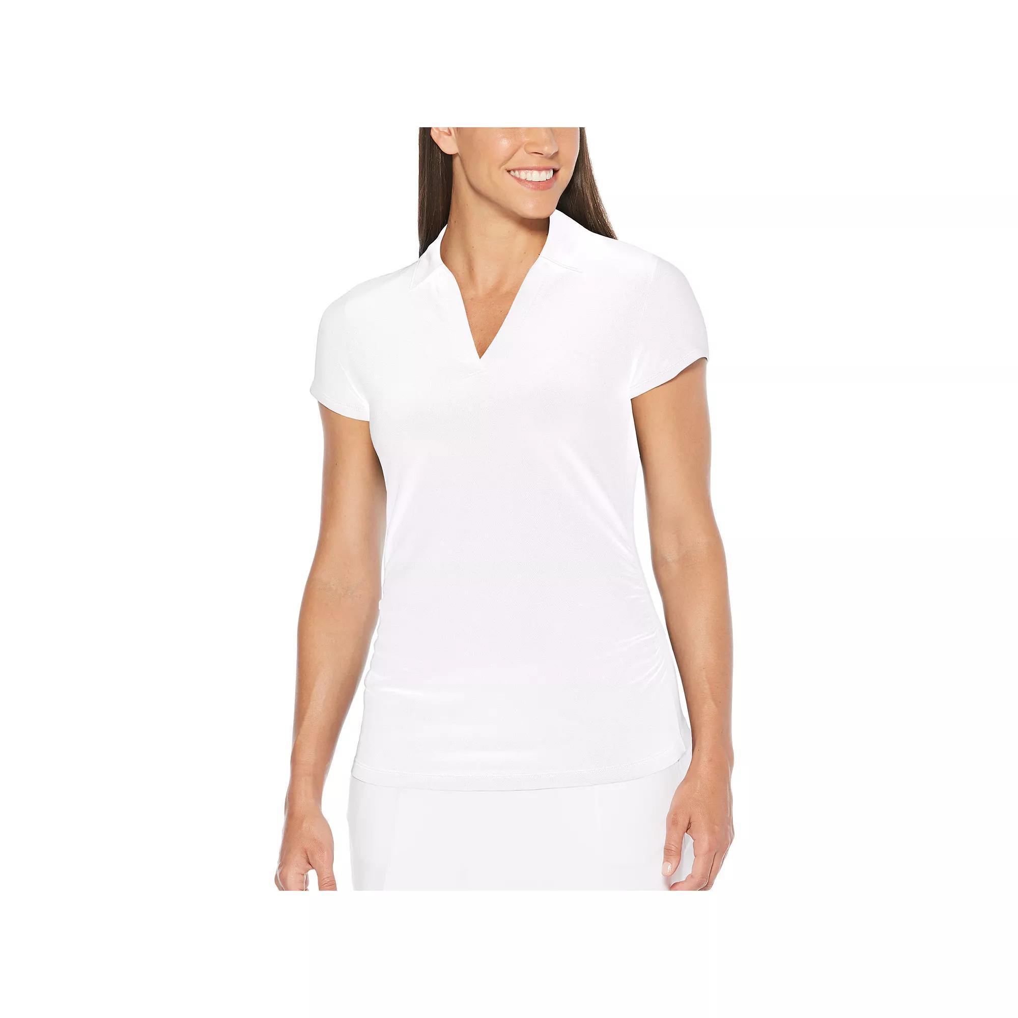 Women's Grand Slam Short Sleeve Golf Polo, Size: Medium, Bright White Product Image
