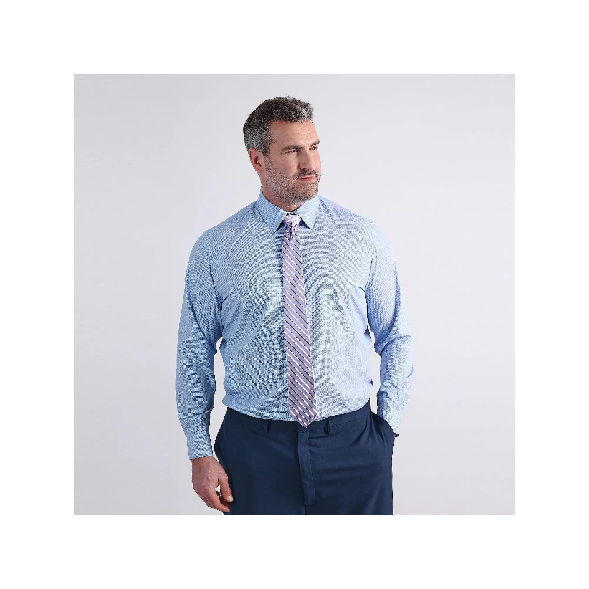 Big & Tall Haggar Smart Wash Classic Fit Solid Dress Shirt, Mens Product Image