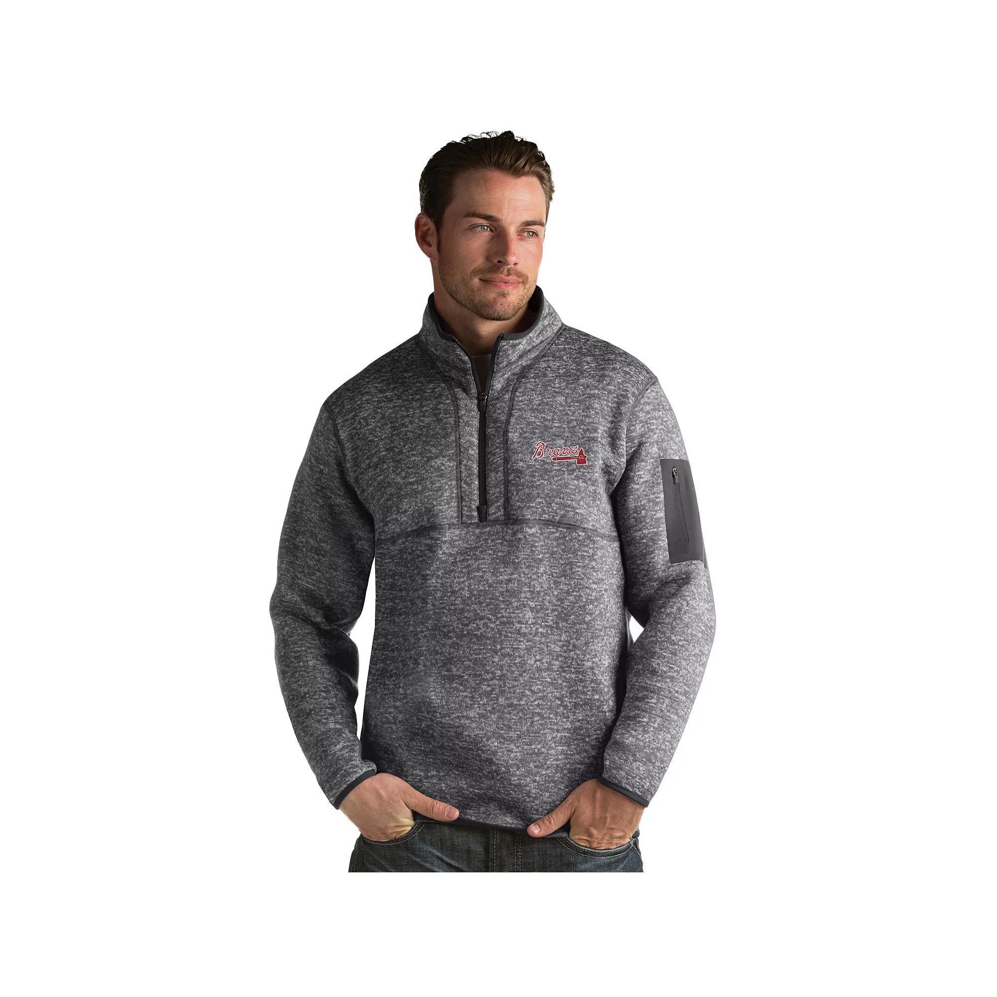 Mens Antigua Kansas City Royals Fortune Pullover Grey Product Image
