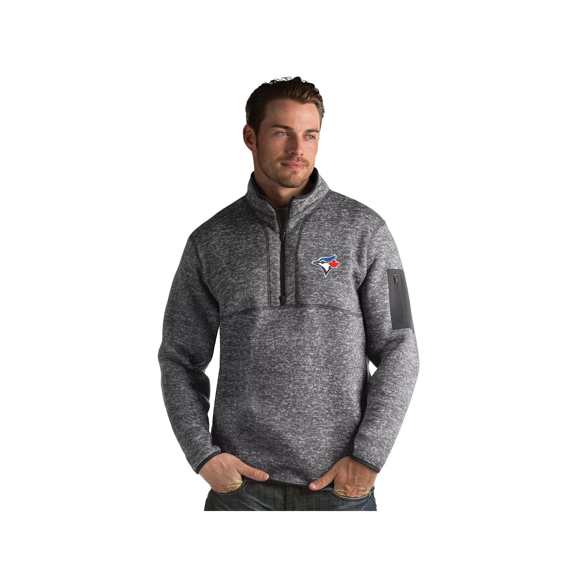 Mens Antigua Kansas City Royals Fortune Pullover Grey Product Image