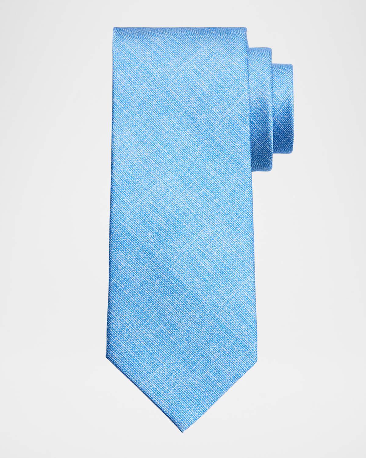 Mens Solid Silk Tie Product Image