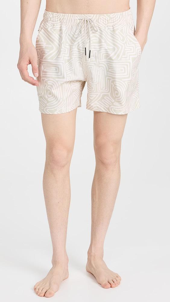 OAS Cream Golconda Swim Shorts 4" | Shopbop Product Image