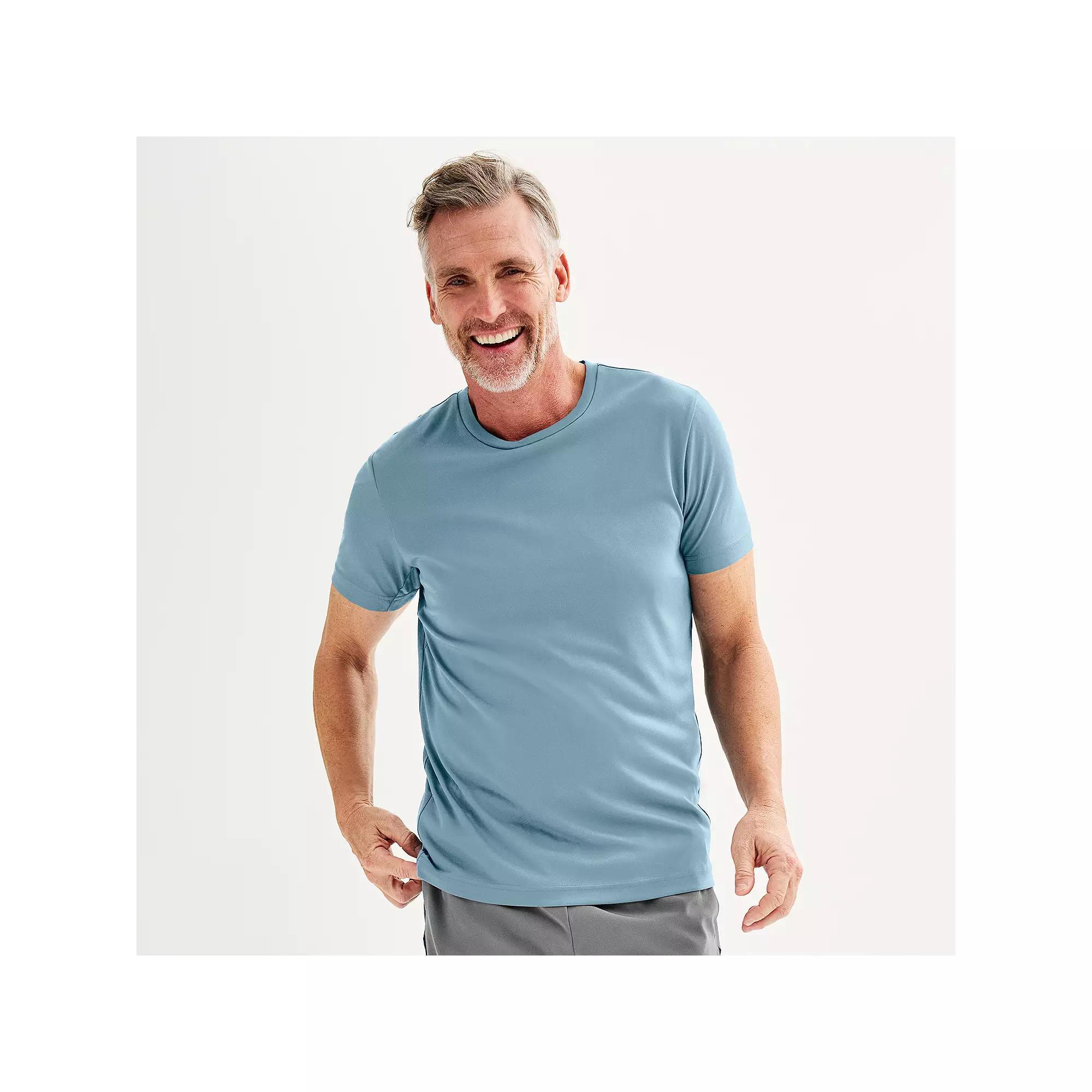 Men's Tek Gear® Dry Tek Tee, Size: Large, Hawk Grey Product Image