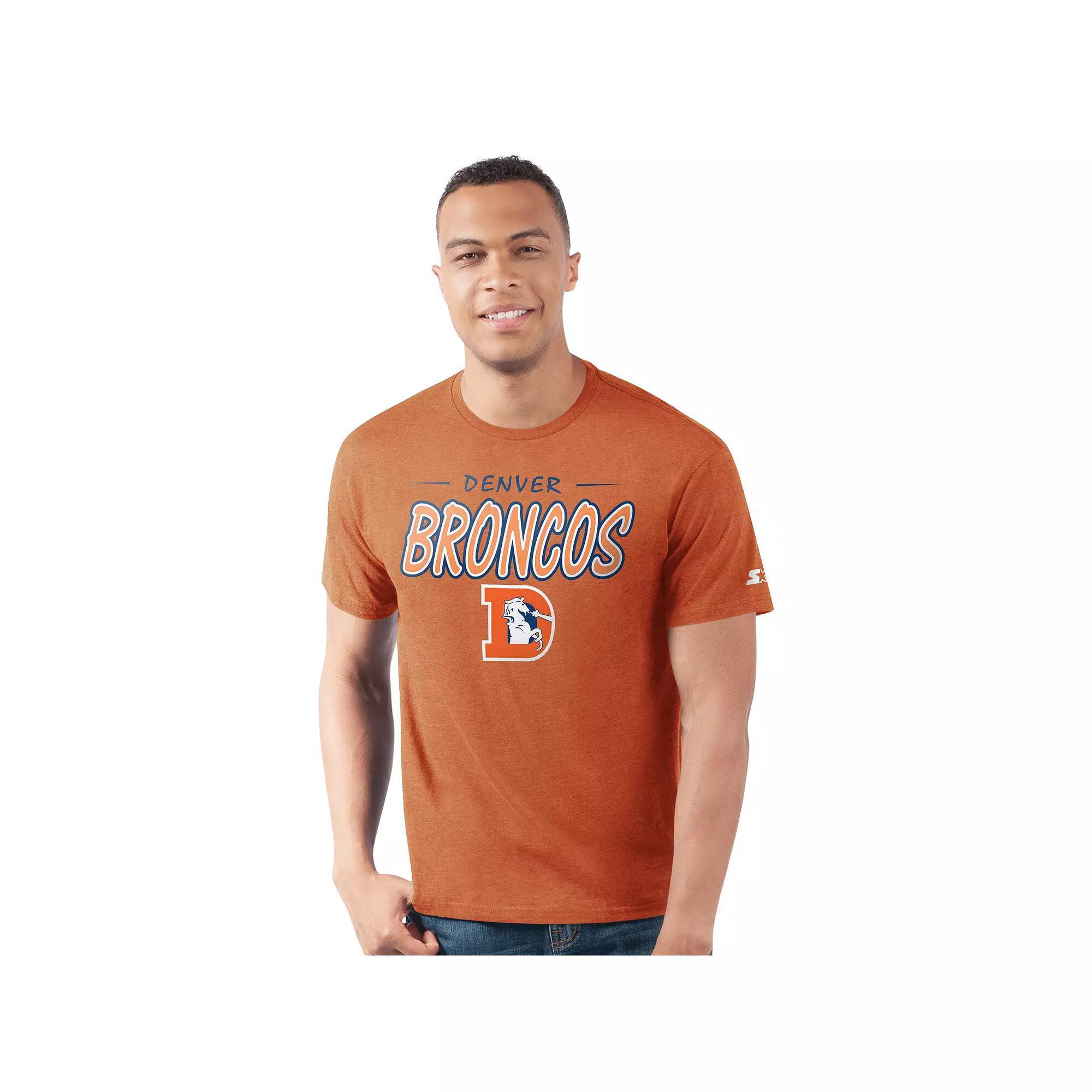 Men's Starter  Orange Denver Broncos Prime Time T-Shirt, Size: 2XL Product Image