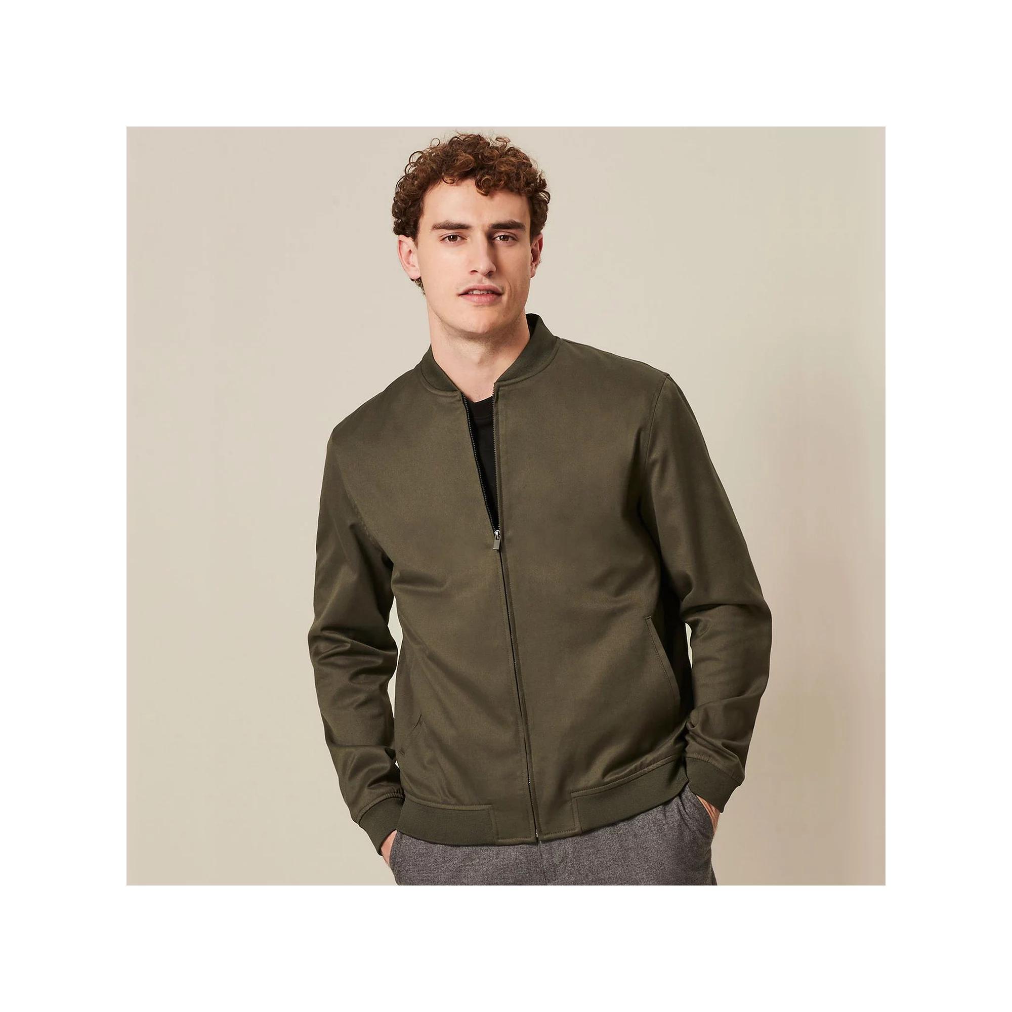 Men's NEXT Bomber Jacket, Size: Medium, Green Product Image