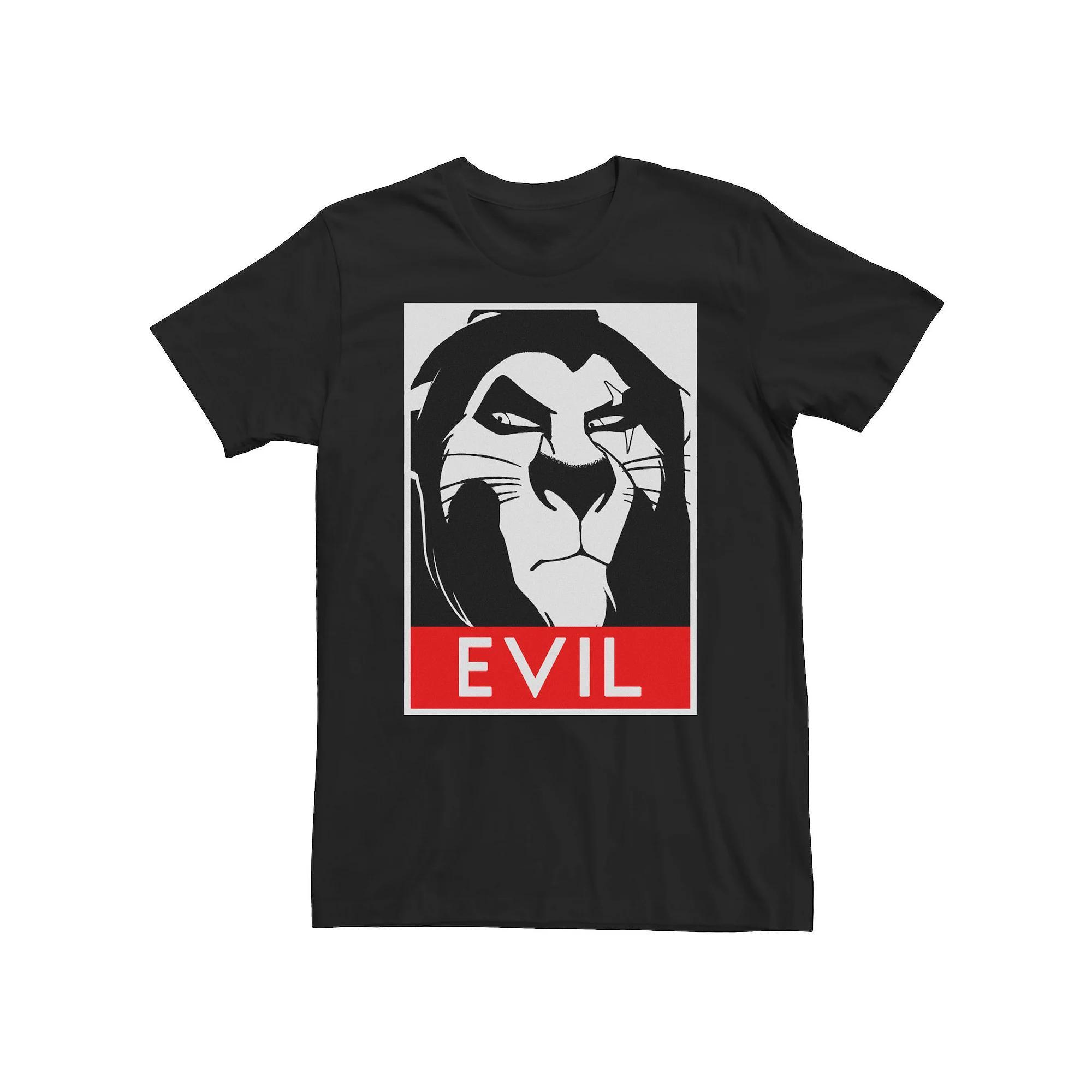 Big & Tall Disney The Lion King Scar Evil Poster Tee, Mens Product Image