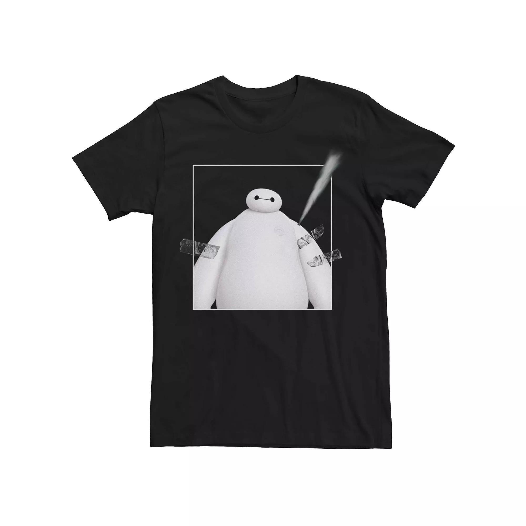 Disney's Big Hero 6 Baymax Taped Up Men's Tee, Size: Large, Black Product Image