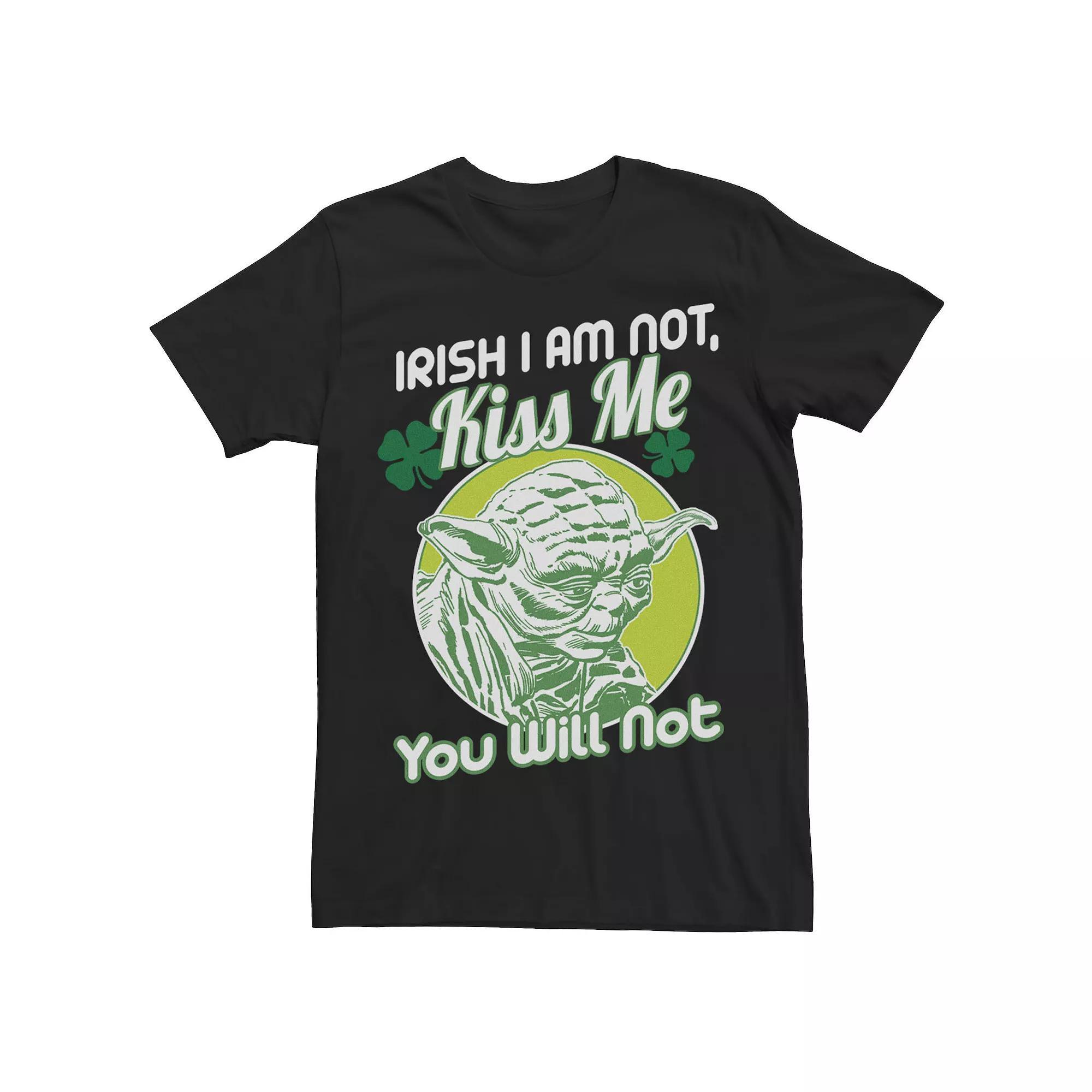 Men's Star Wars Yoda St. Patrick's Day Tee, Size: XL, Black Product Image