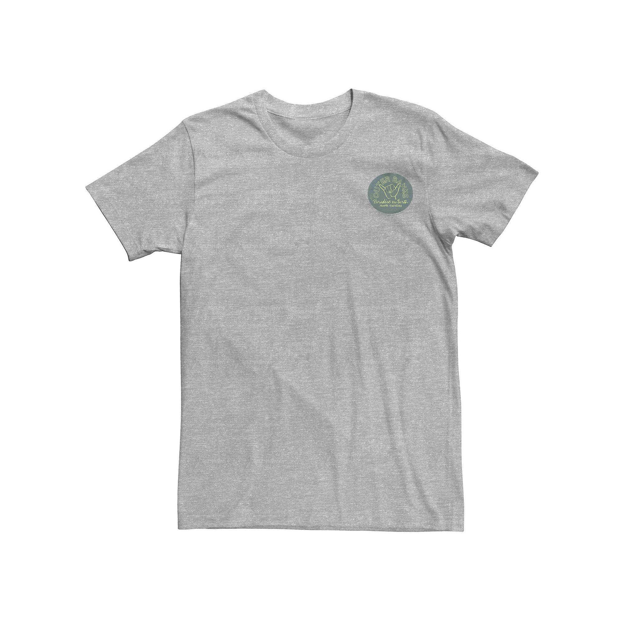 Men's Disney's Moana Pua Outline Left Chest Tee, Size: Large, Silver Product Image