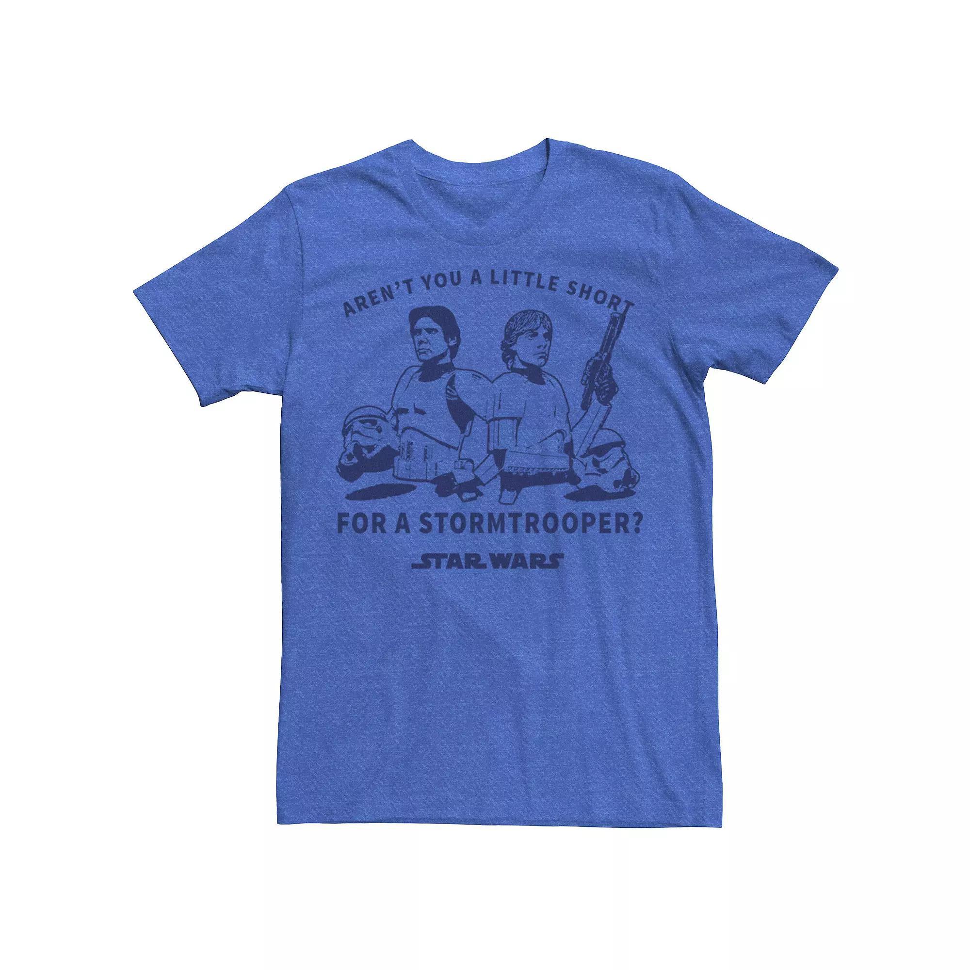 Men's Star Wars Han And Luke Disguised Graphic Tee, Size: Medium, Royal Grey Product Image