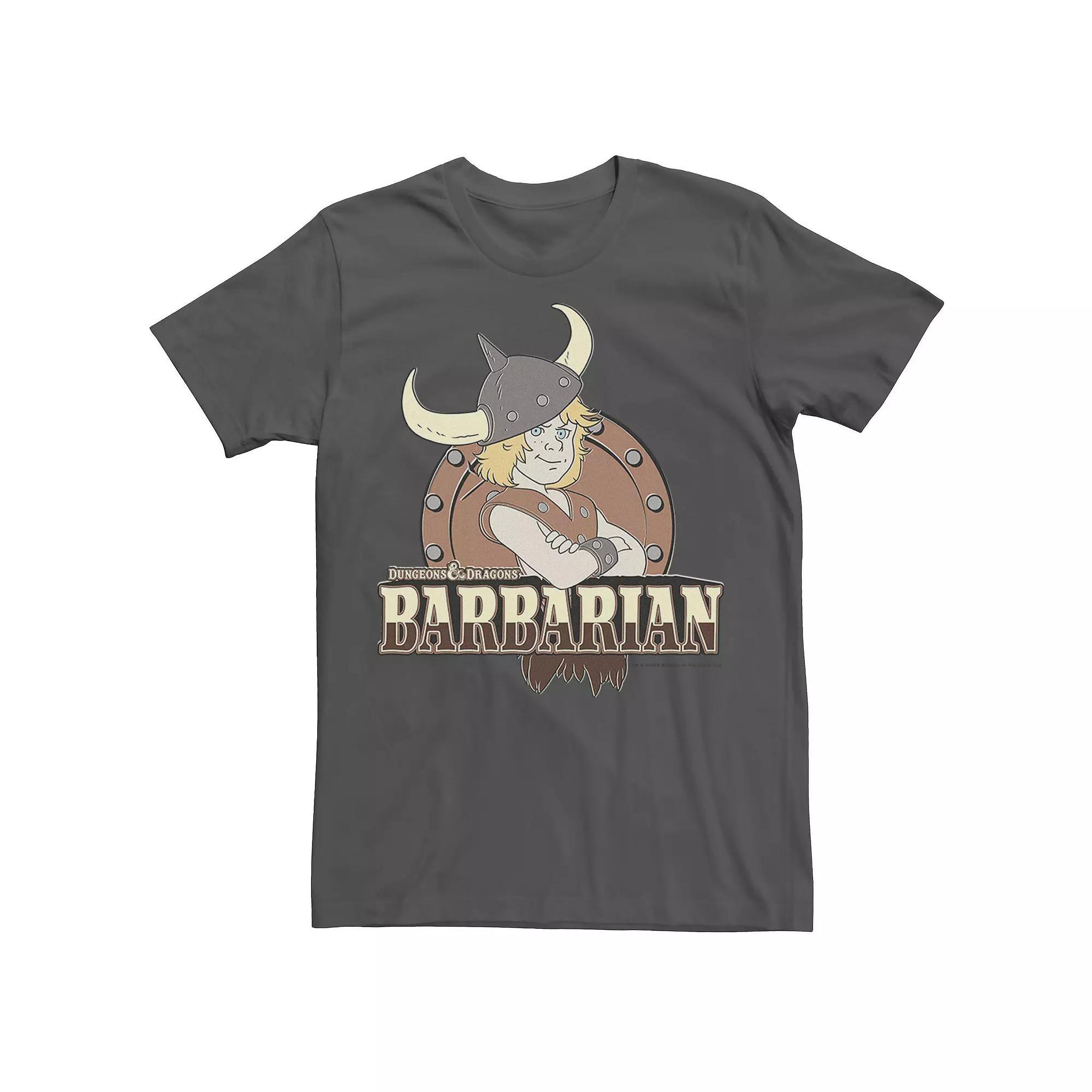 Men's Dungeons & Dragons Barbarian Logo Tee, Size: Small, Grey Product Image