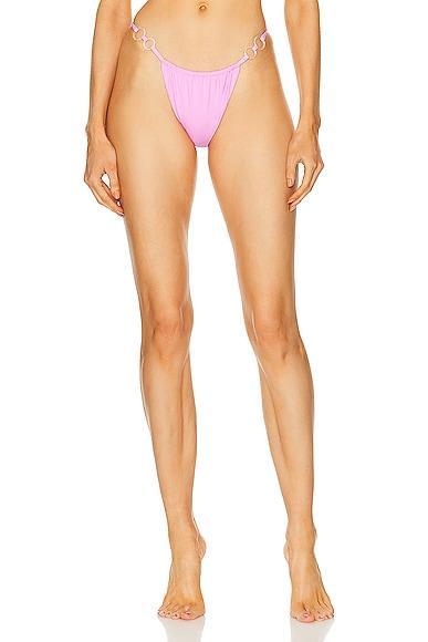 Palm Cha Cha Bikini Bottom in Pink Product Image