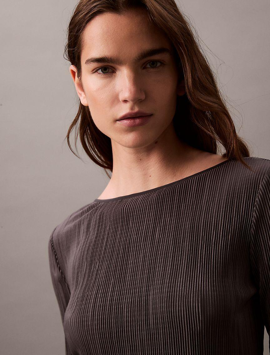 Plisse Midi Dress Product Image